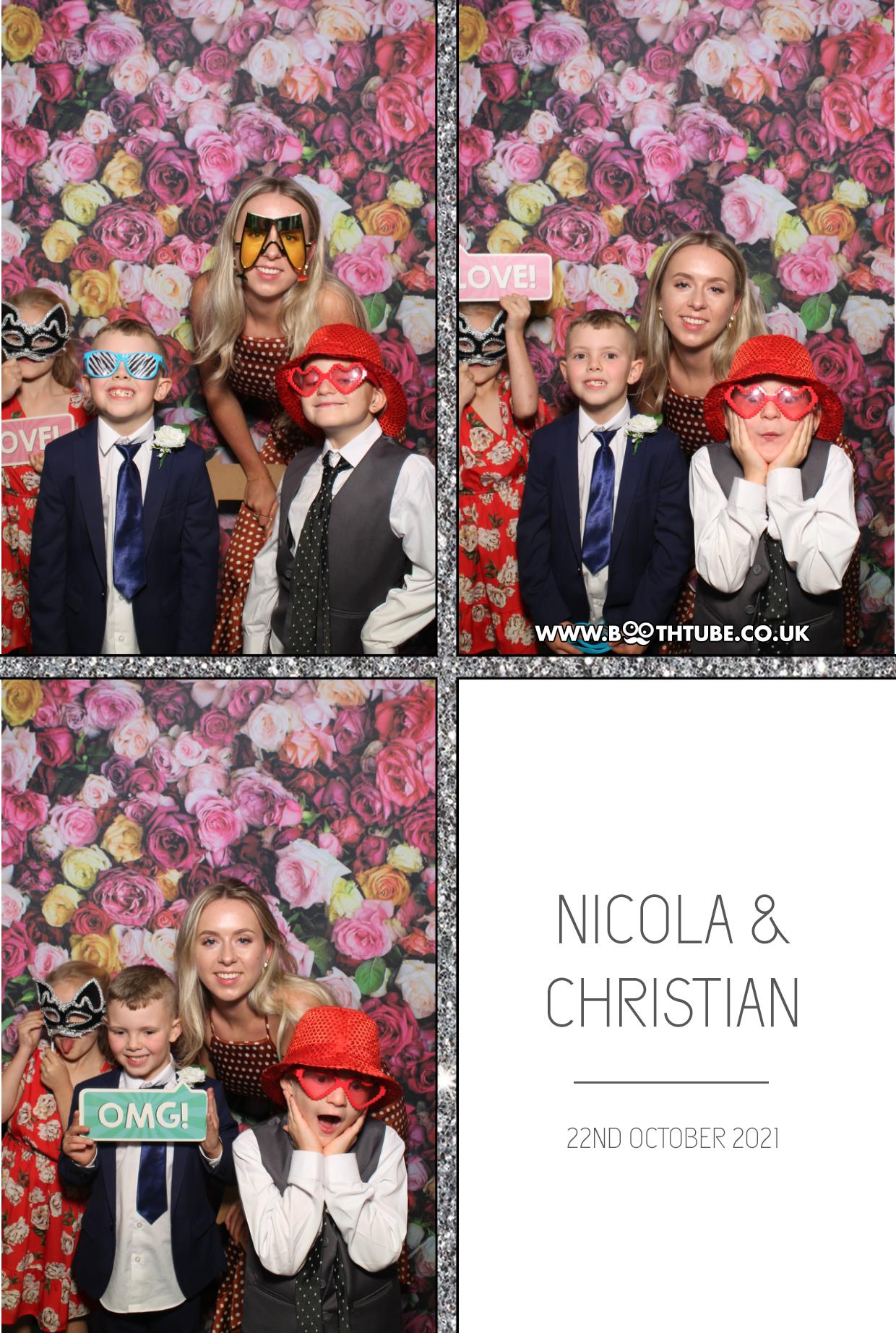 Nicola and Christian | View more photos from the event at gallery.boothtube.co.uk/u/BoothtubeLtd/Nicola-and-Christian