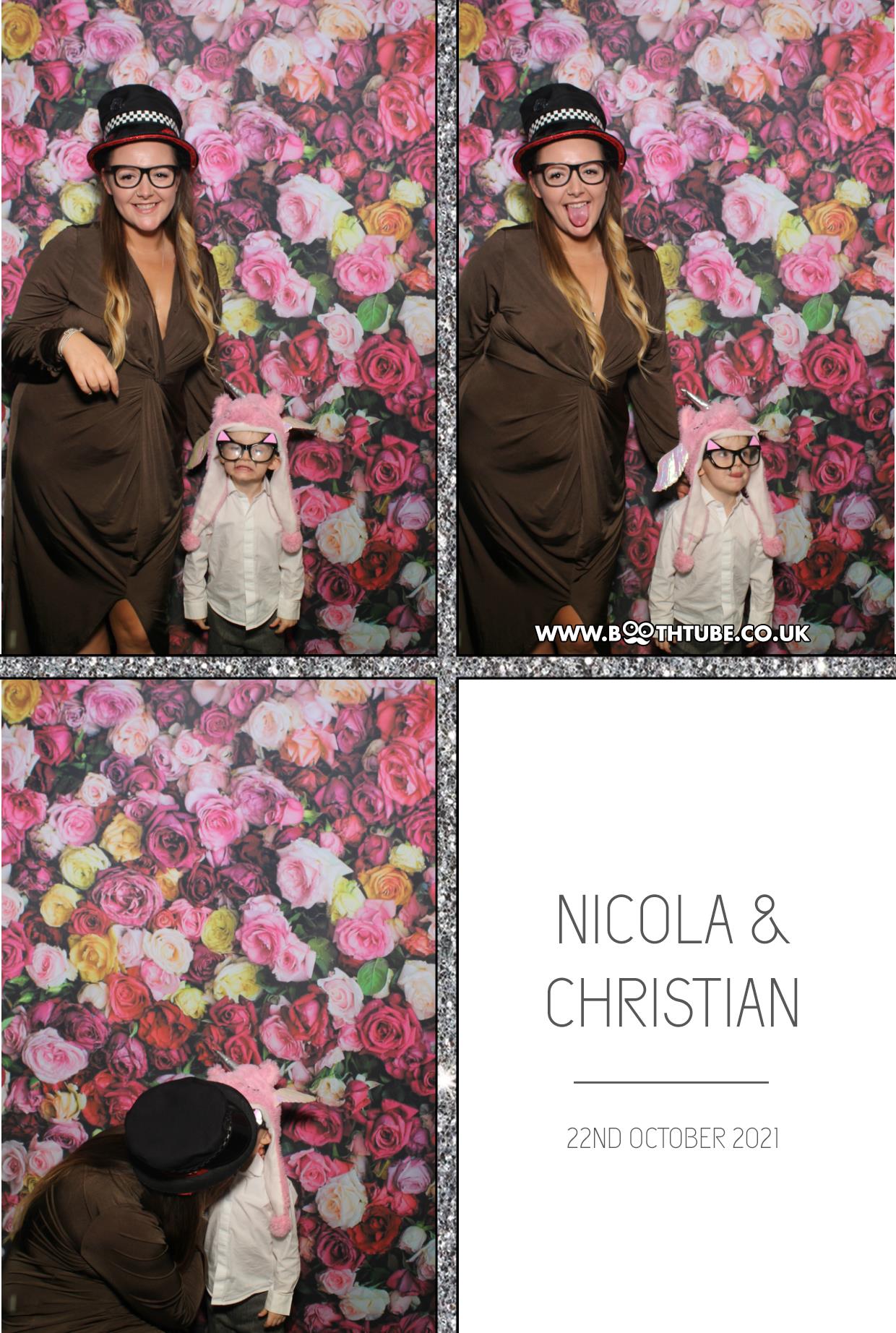 Nicola and Christian | View more photos from the event at gallery.boothtube.co.uk/u/BoothtubeLtd/Nicola-and-Christian