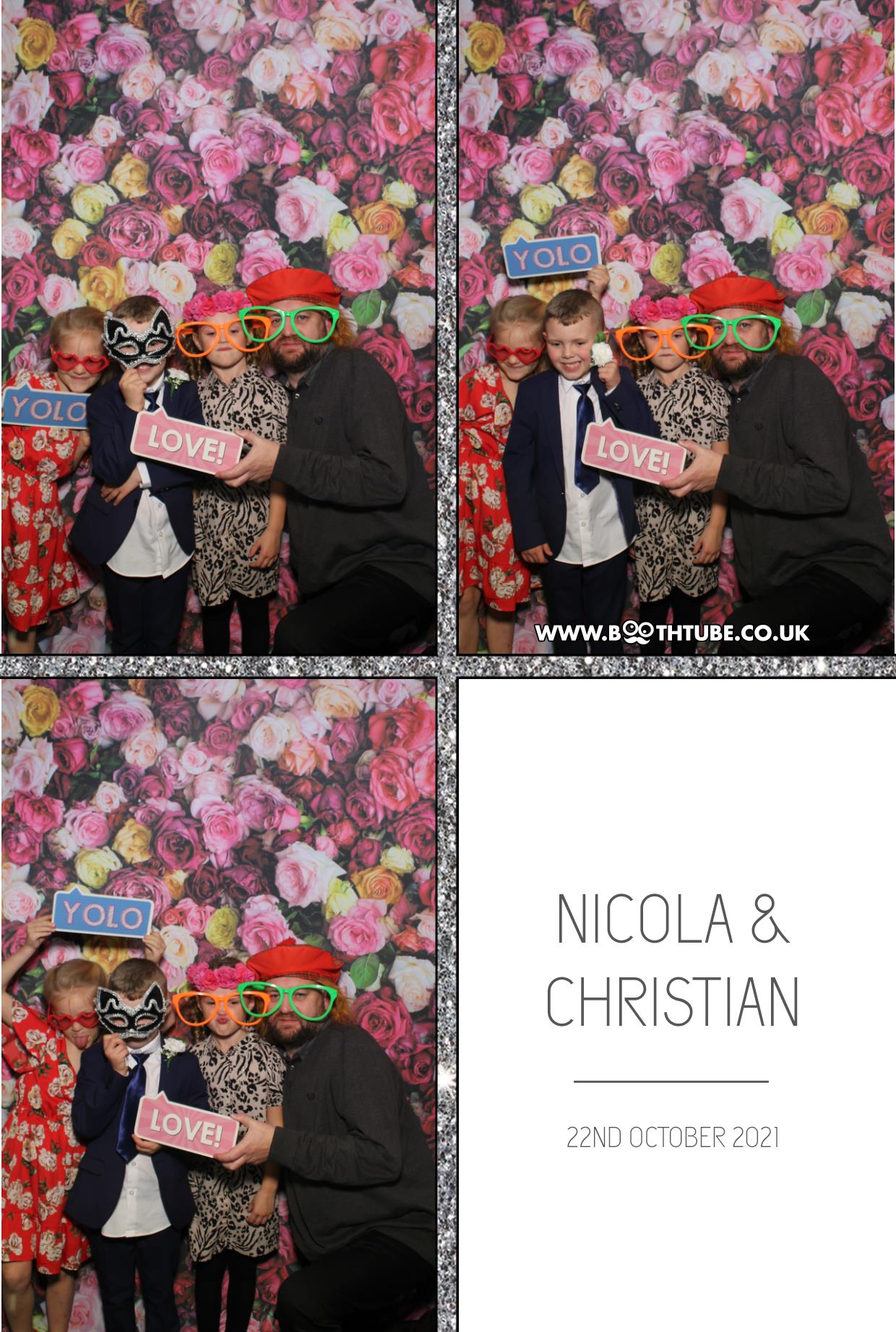 Nicola and Christian | View more photos from the event at gallery.boothtube.co.uk/u/BoothtubeLtd/Nicola-and-Christian