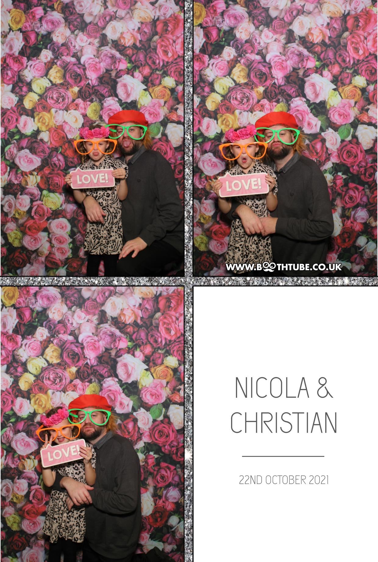 Nicola and Christian | View more photos from the event at gallery.boothtube.co.uk/u/BoothtubeLtd/Nicola-and-Christian