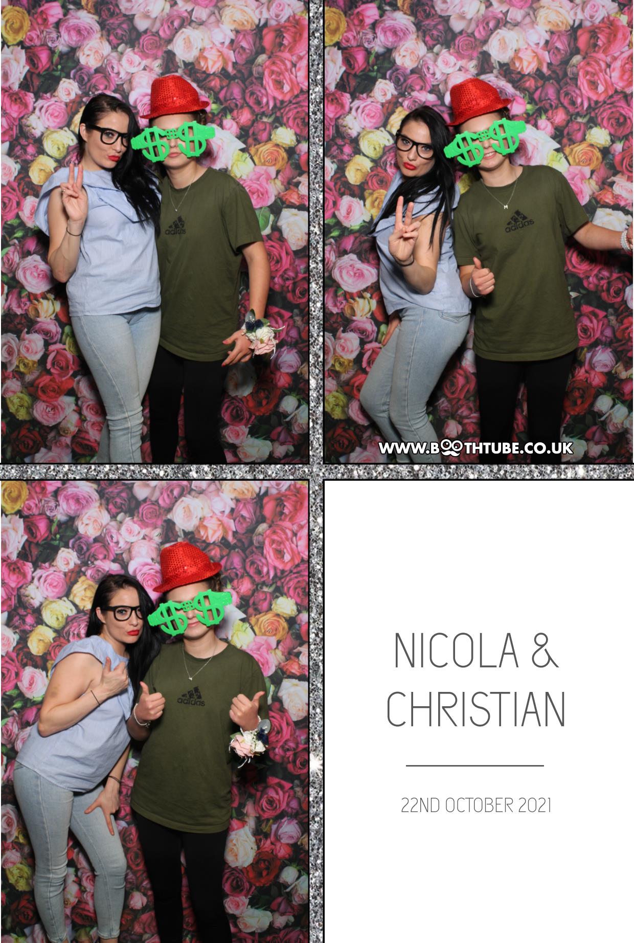 Nicola and Christian | View more photos from the event at gallery.boothtube.co.uk/u/BoothtubeLtd/Nicola-and-Christian