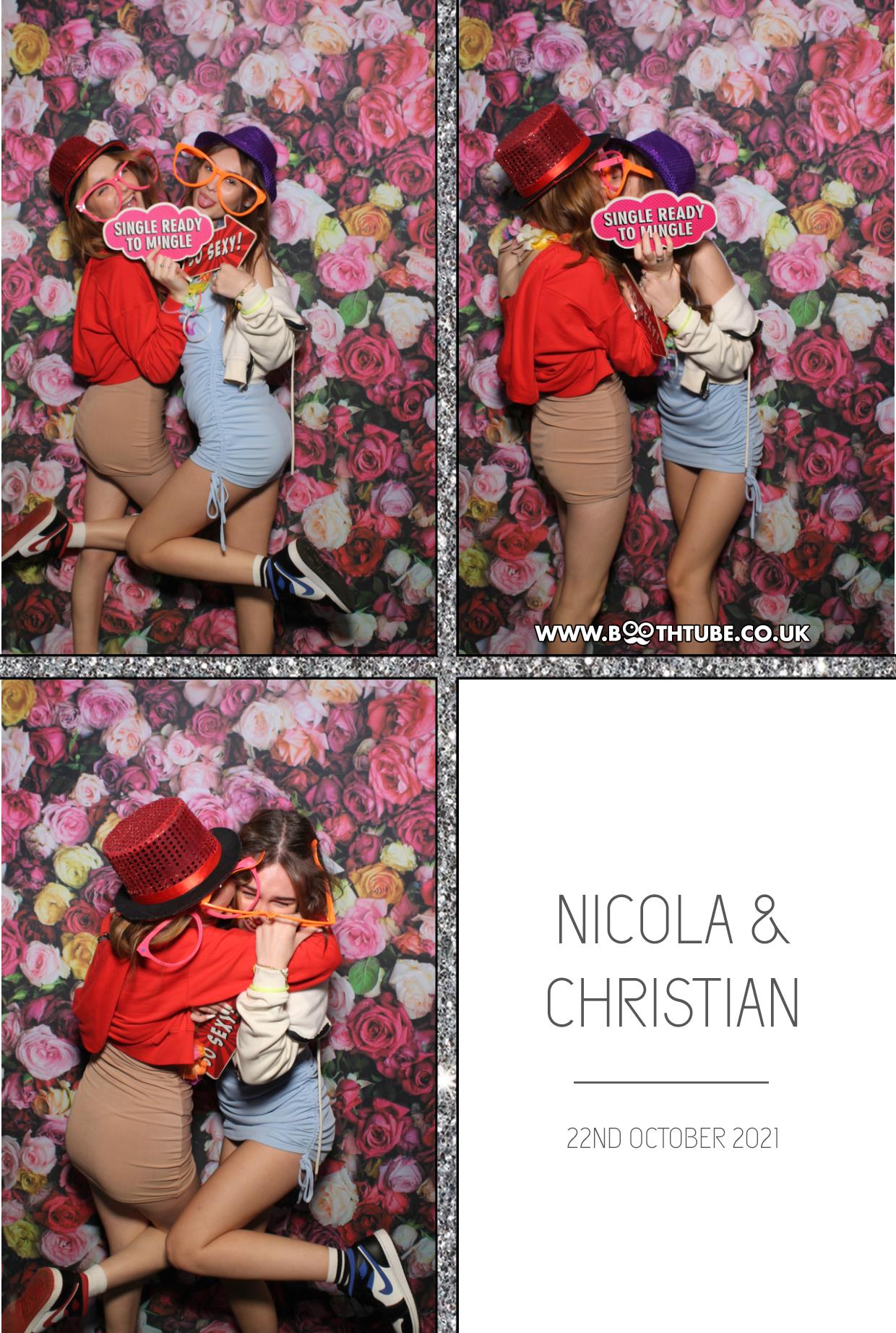 Nicola and Christian | View more photos from the event at gallery.boothtube.co.uk/u/BoothtubeLtd/Nicola-and-Christian