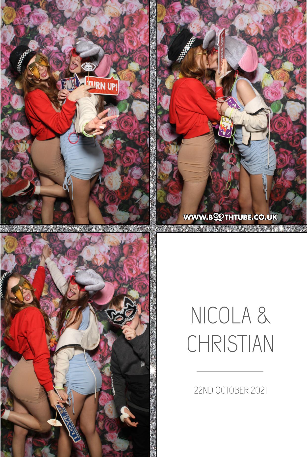 Nicola and Christian | View more photos from the event at gallery.boothtube.co.uk/u/BoothtubeLtd/Nicola-and-Christian