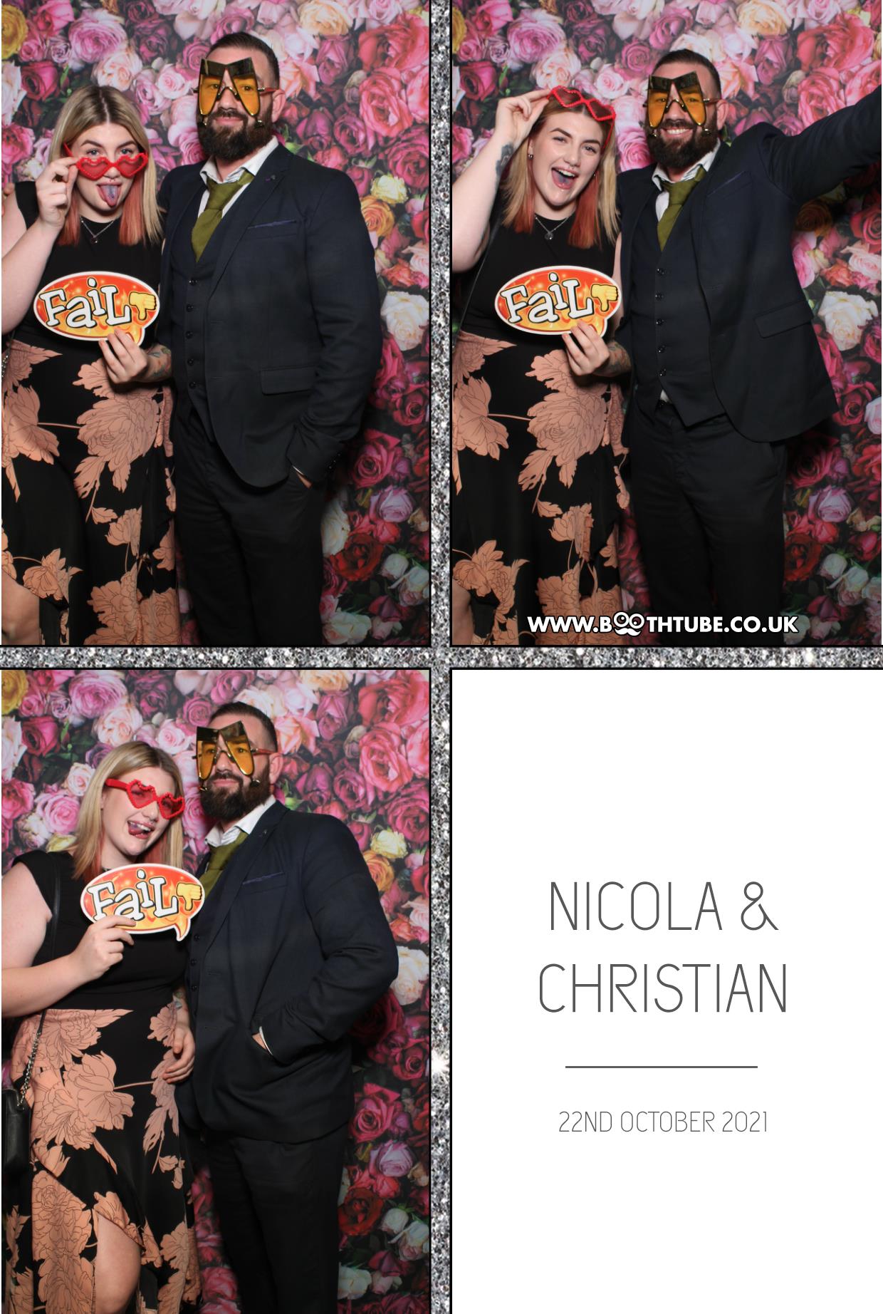Nicola and Christian | View more photos from the event at gallery.boothtube.co.uk/u/BoothtubeLtd/Nicola-and-Christian