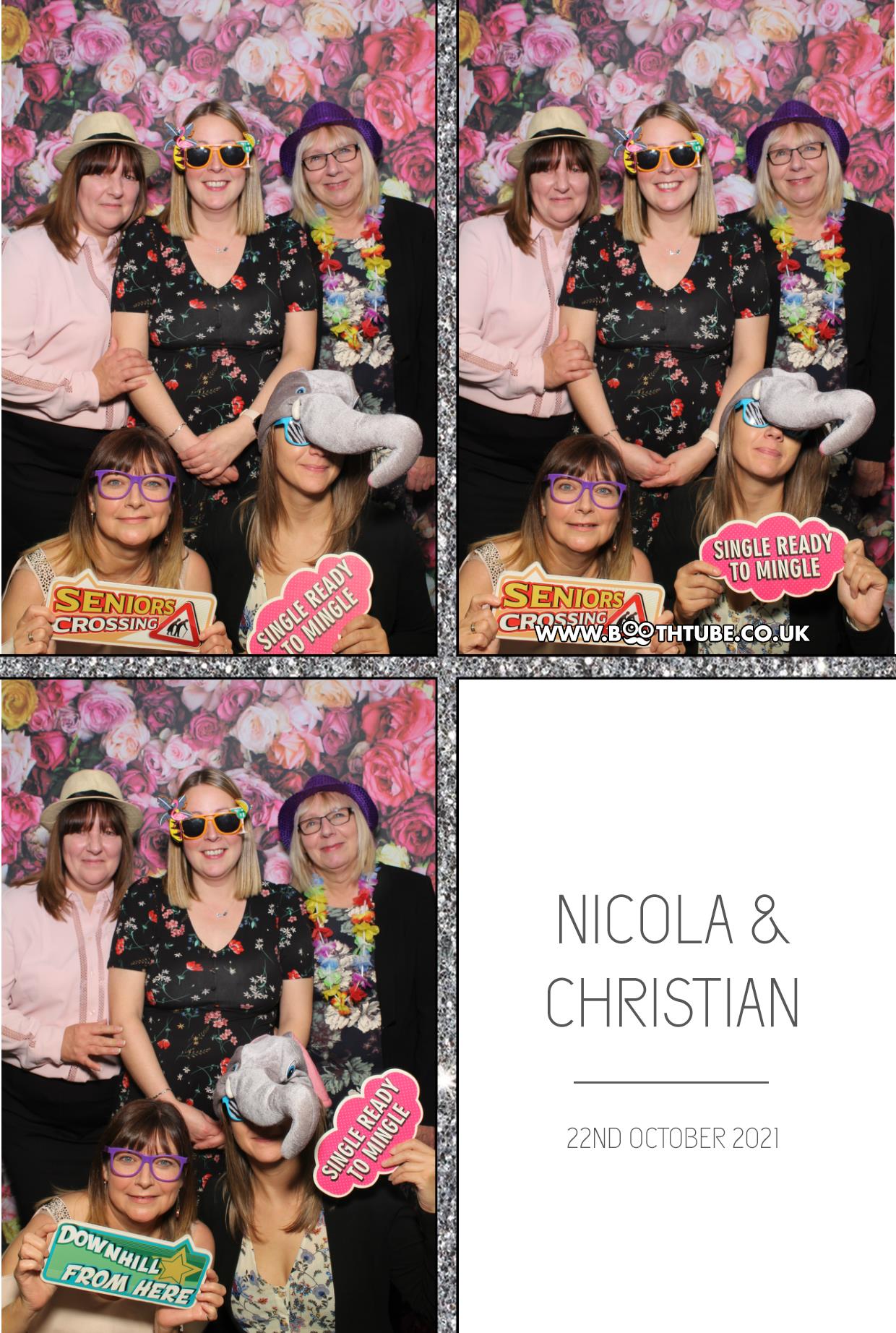 Nicola and Christian | View more photos from the event at gallery.boothtube.co.uk/u/BoothtubeLtd/Nicola-and-Christian