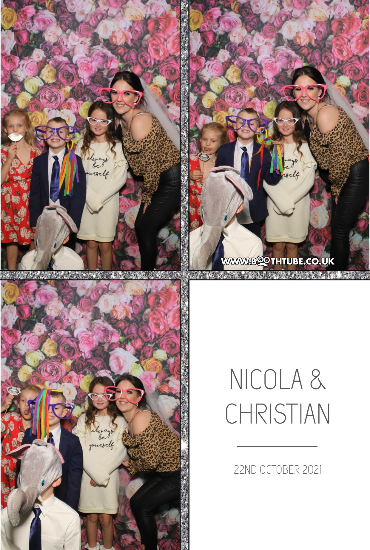 Nicola and Christian | View more photos from the event at gallery.boothtube.co.uk/u/BoothtubeLtd/Nicola-and-Christian