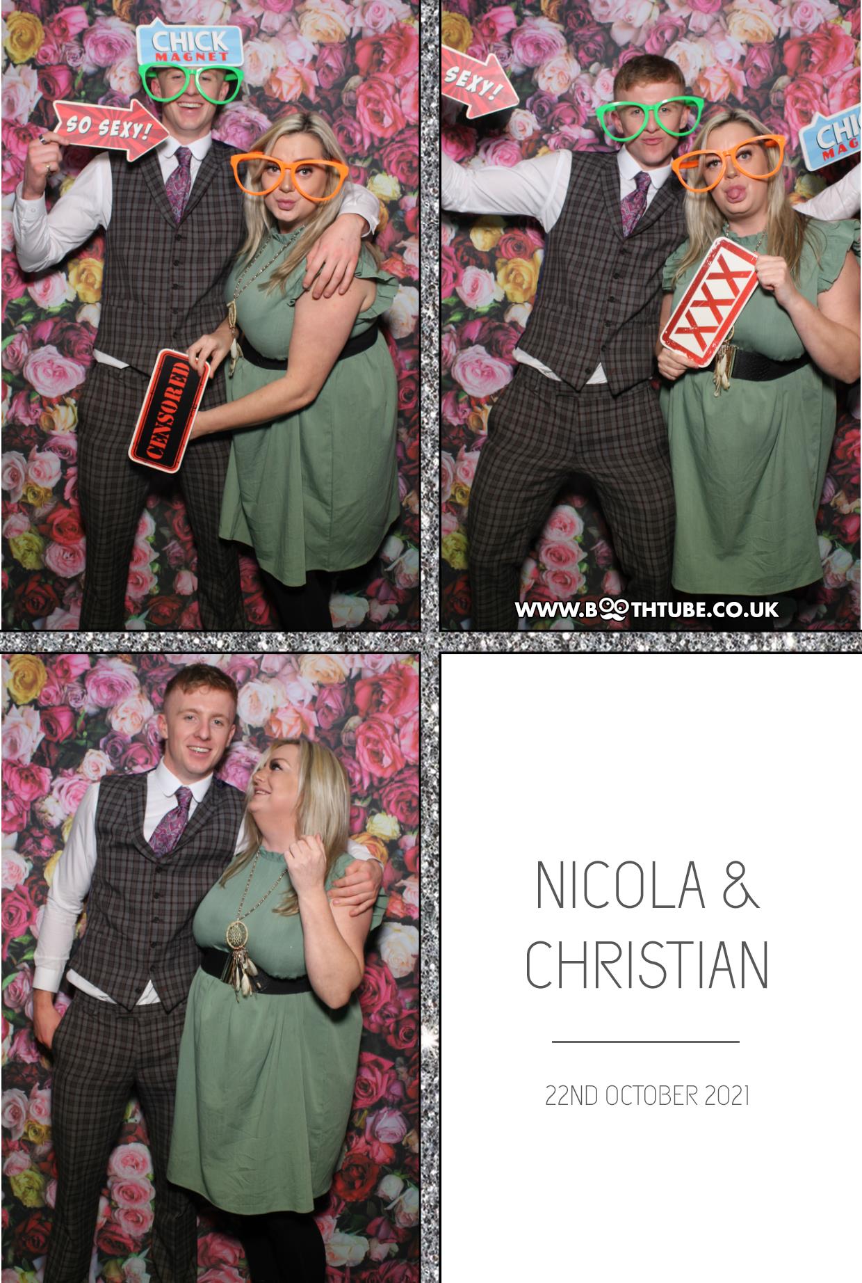 Nicola and Christian | View more photos from the event at gallery.boothtube.co.uk/u/BoothtubeLtd/Nicola-and-Christian