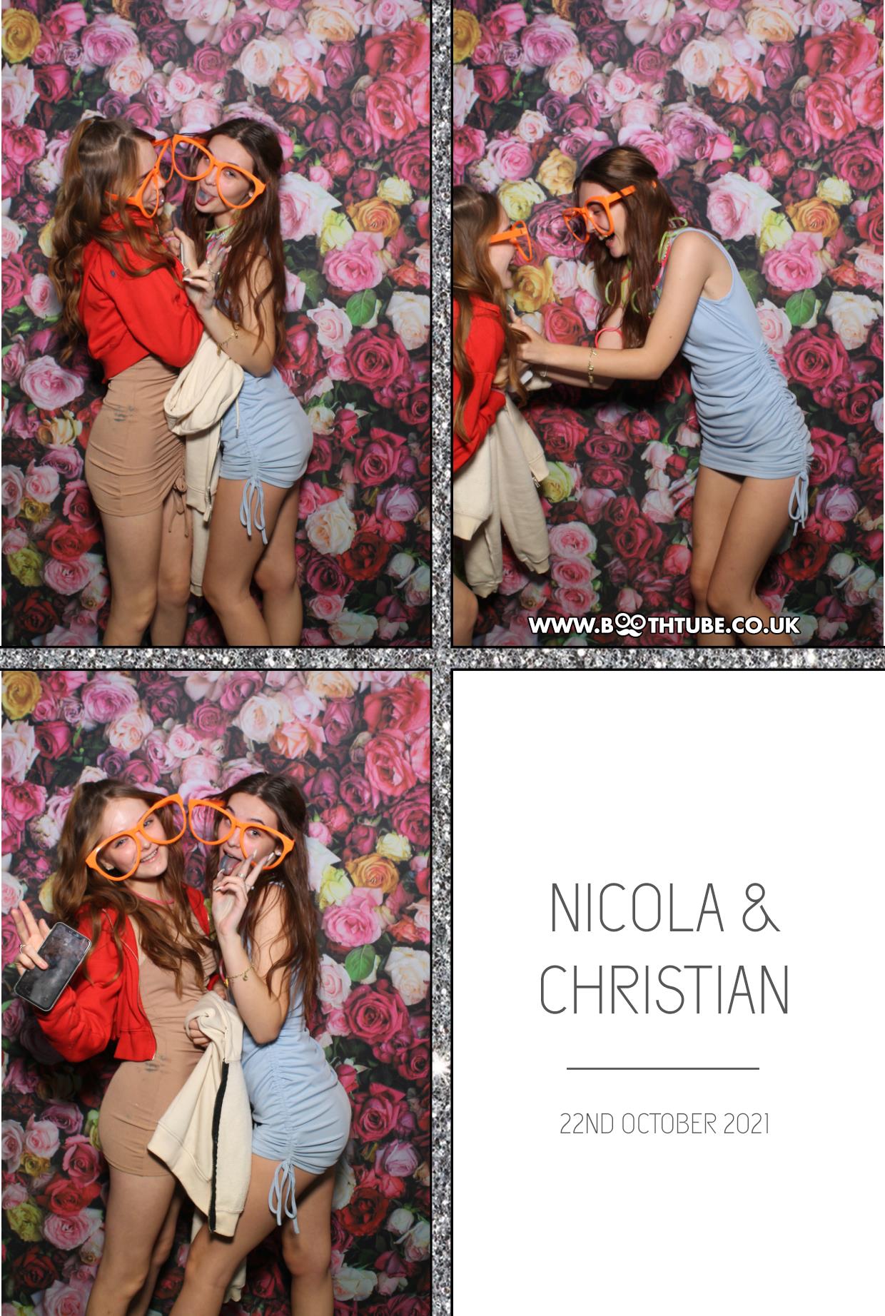 Nicola and Christian | View more photos from the event at gallery.boothtube.co.uk/u/BoothtubeLtd/Nicola-and-Christian