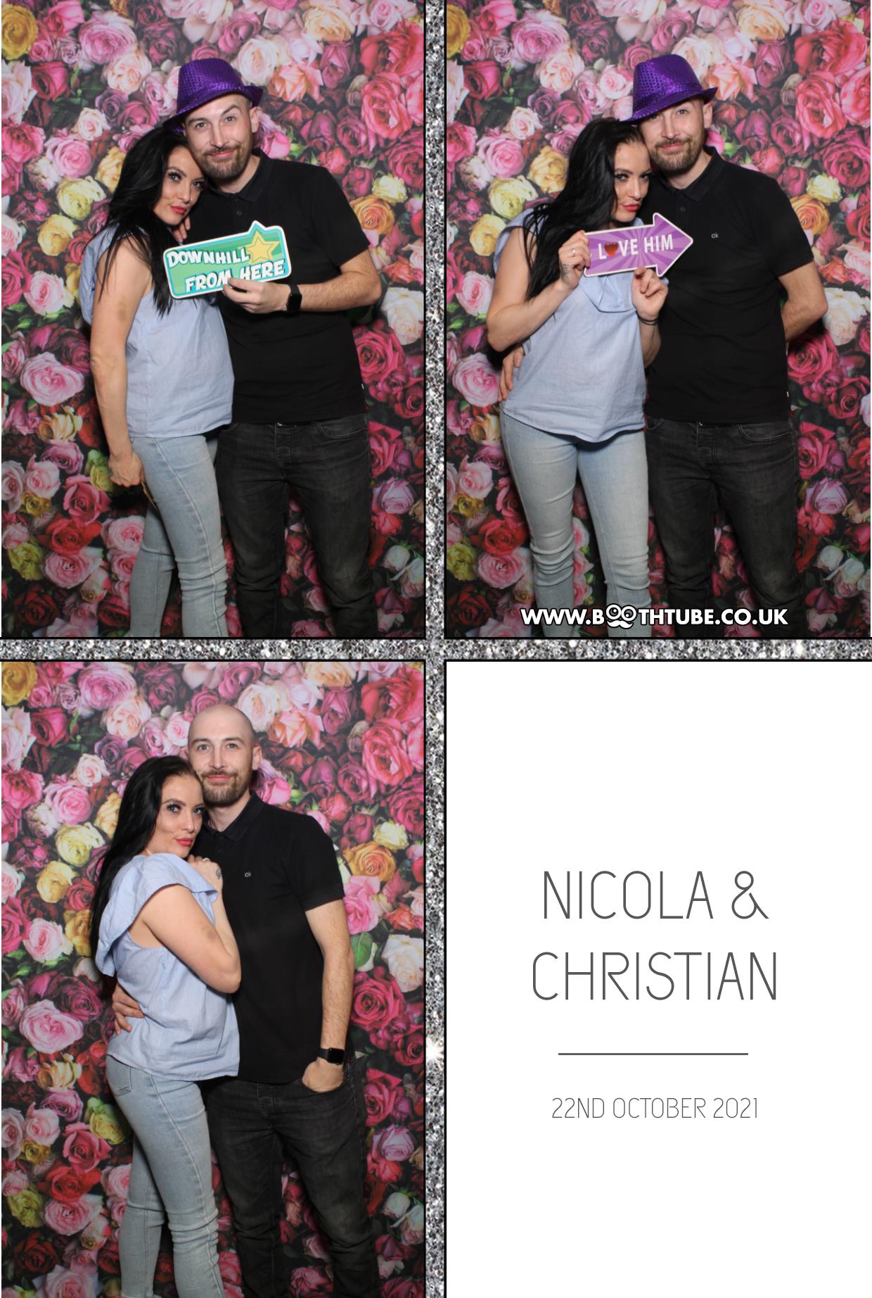 Nicola and Christian | View more photos from the event at gallery.boothtube.co.uk/u/BoothtubeLtd/Nicola-and-Christian