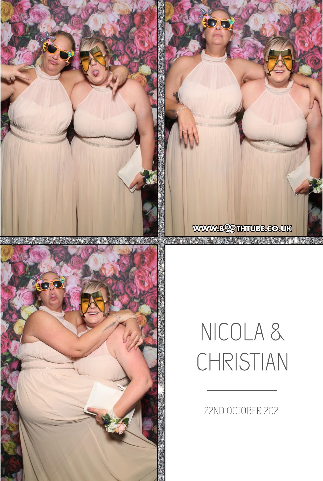 Nicola and Christian | View more photos from the event at gallery.boothtube.co.uk/u/BoothtubeLtd/Nicola-and-Christian