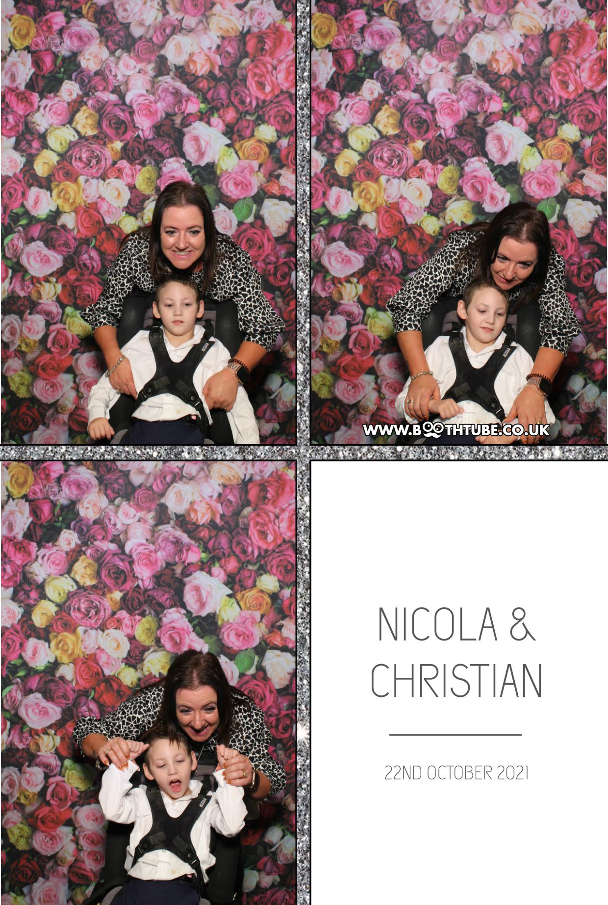 Nicola and Christian | View more photos from the event at gallery.boothtube.co.uk/u/BoothtubeLtd/Nicola-and-Christian