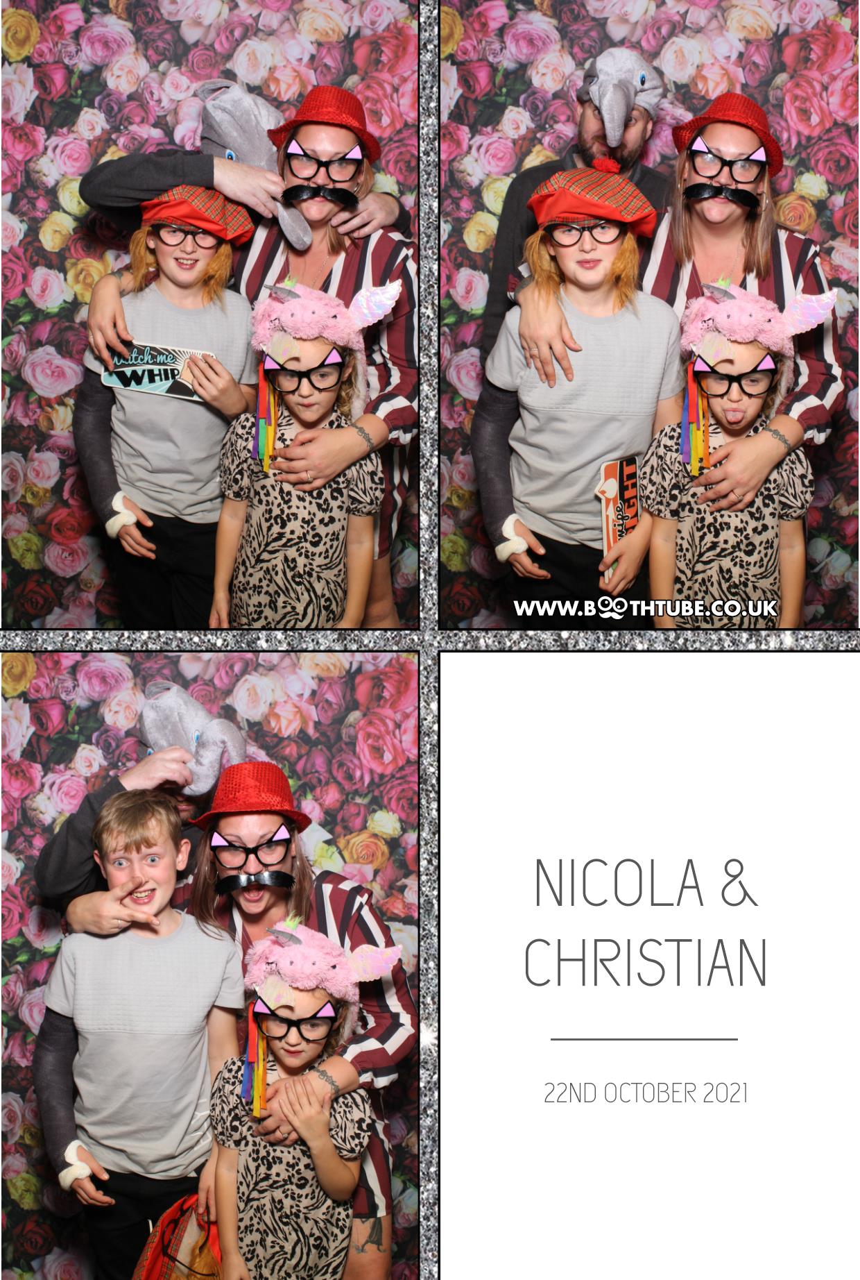 Nicola and Christian | View more photos from the event at gallery.boothtube.co.uk/u/BoothtubeLtd/Nicola-and-Christian