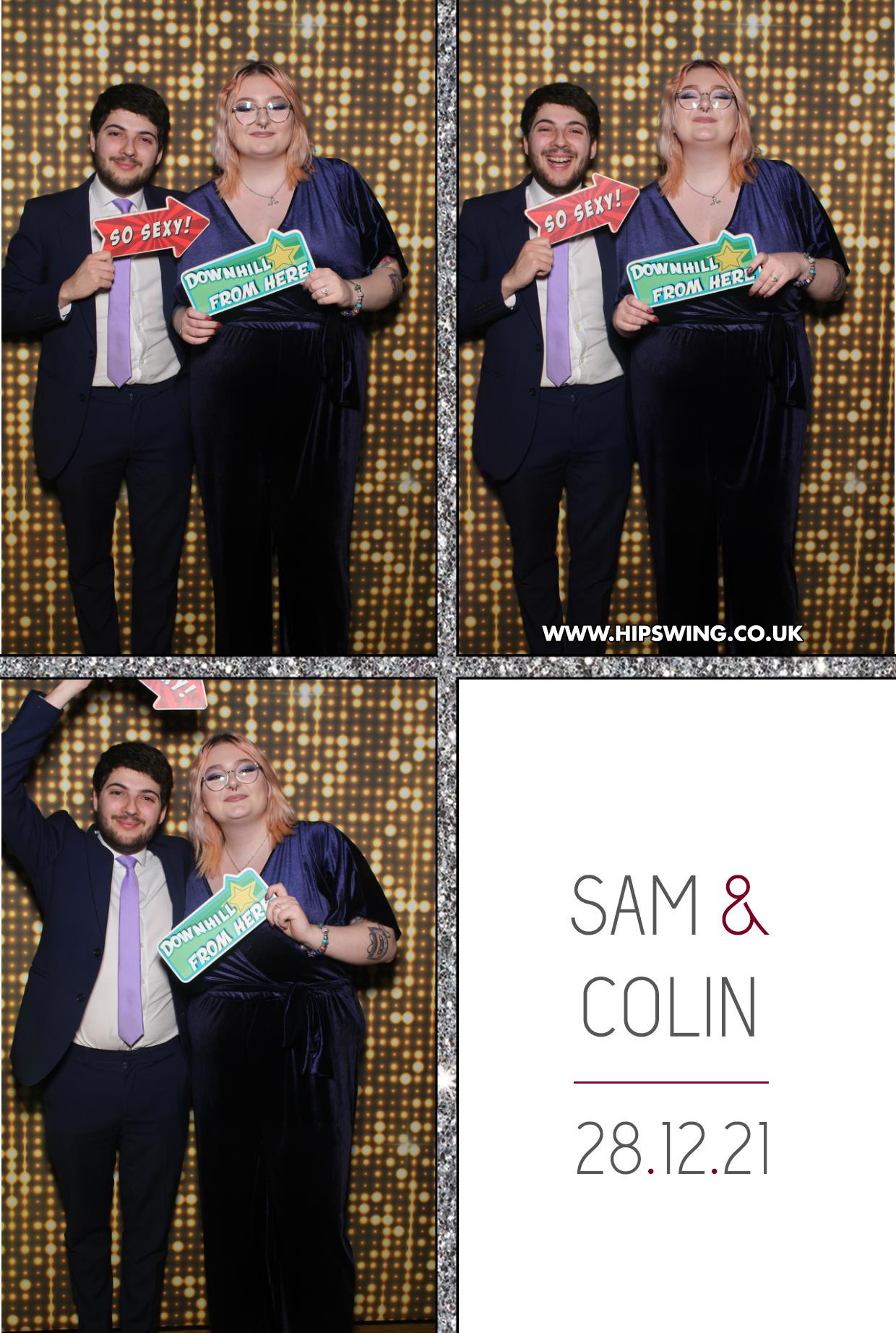 Sam and Colin | View more photos from the event at gallery.boothtube.co.uk/u/BoothtubeLtd/Sam-and-Colin