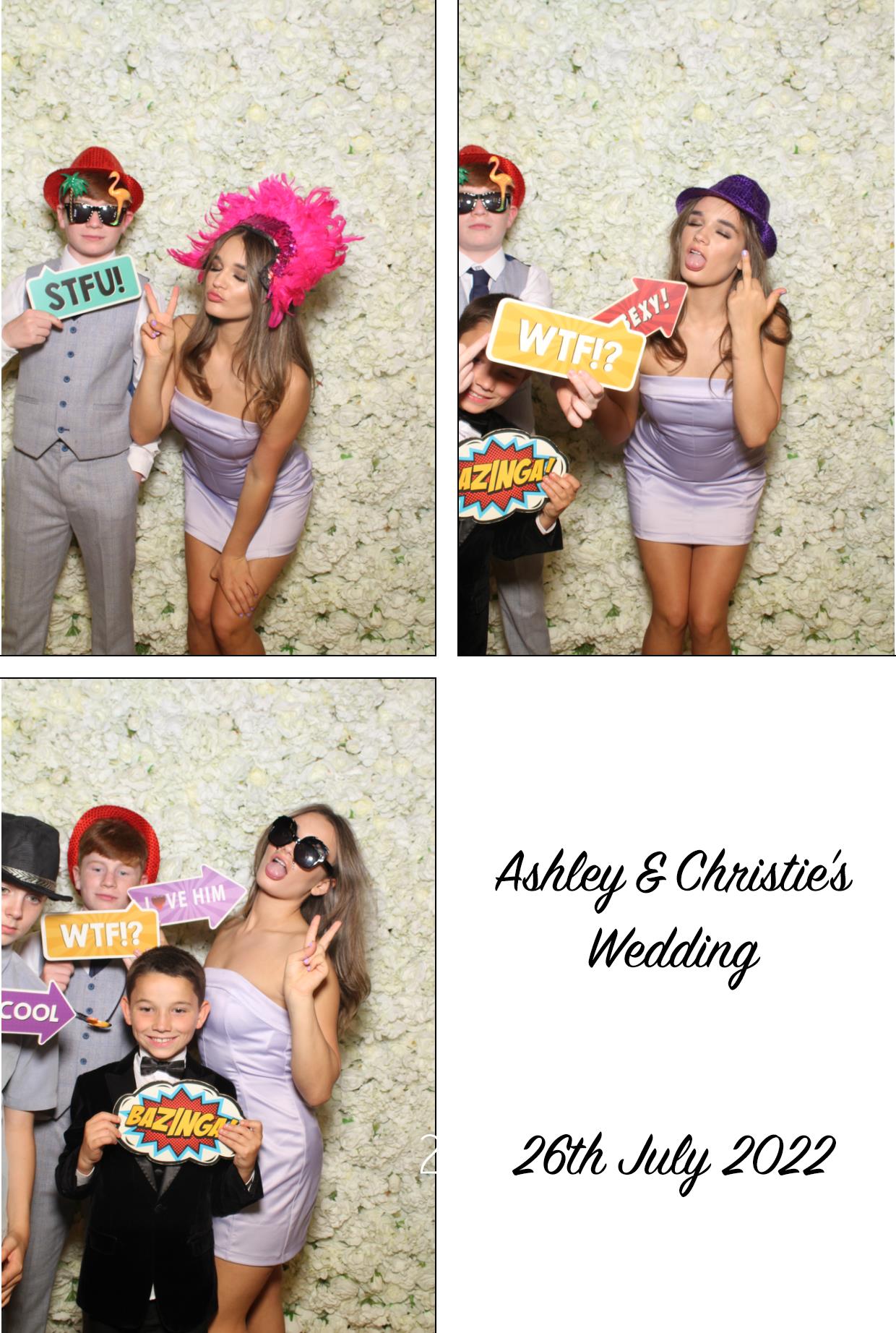 Ashley & Christie's Wedding  | View more photos from the event at gallery.boothtube.co.uk/u/BoothtubeLtd/Ashley-Christies-Wedding