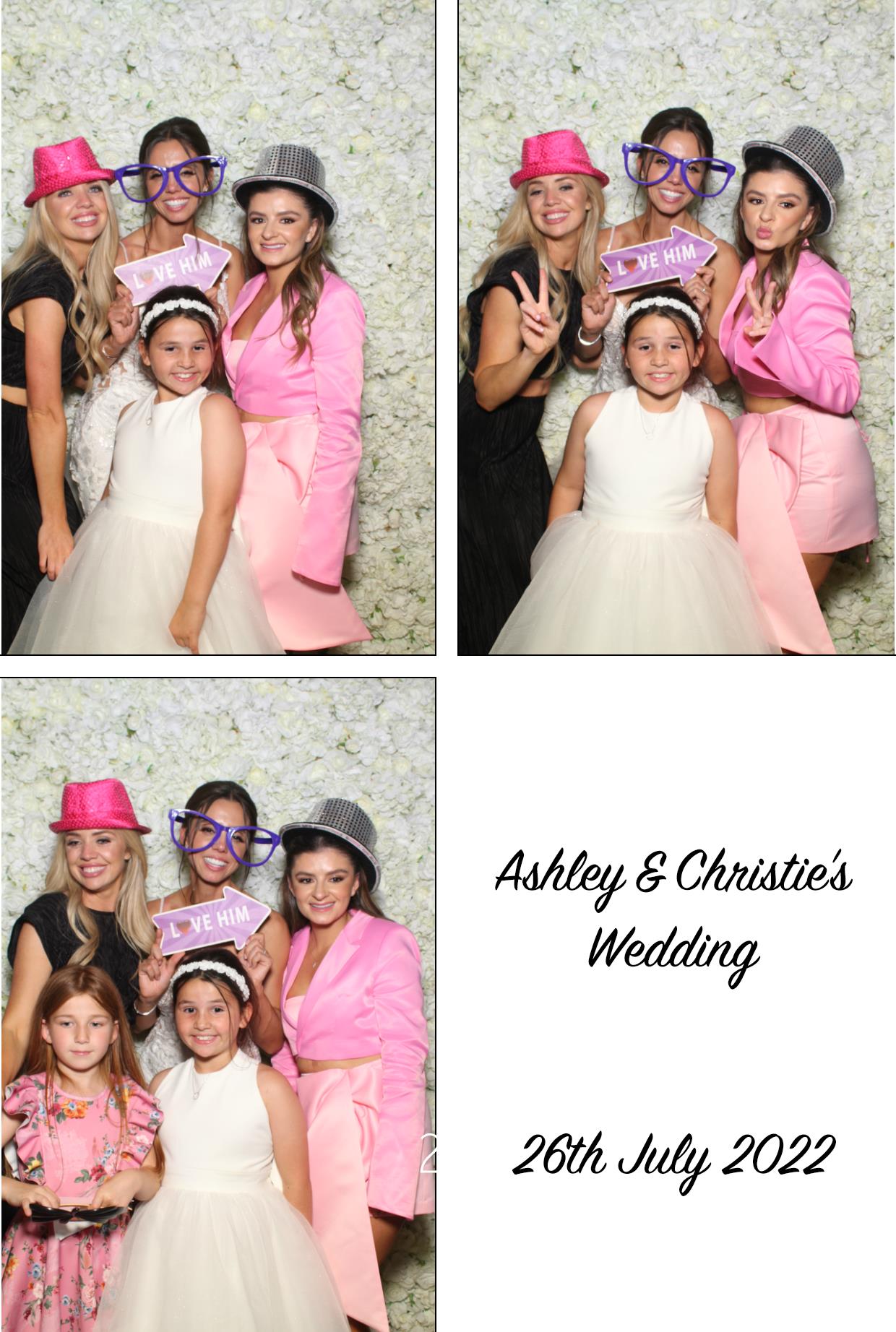 Ashley & Christie's Wedding  | View more photos from the event at gallery.boothtube.co.uk/u/BoothtubeLtd/Ashley-Christies-Wedding