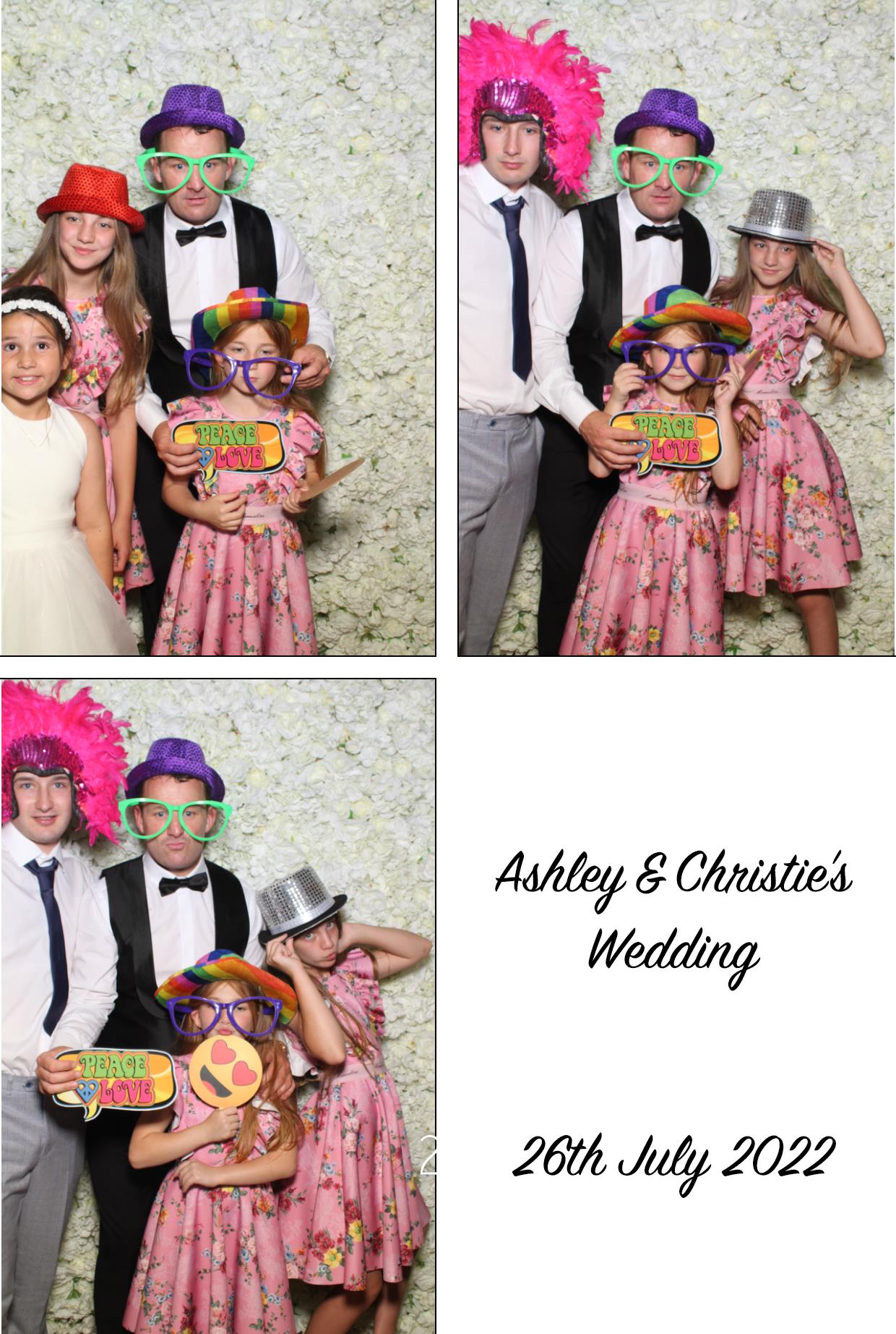 Ashley & Christie's Wedding  | View more photos from the event at gallery.boothtube.co.uk/u/BoothtubeLtd/Ashley-Christies-Wedding