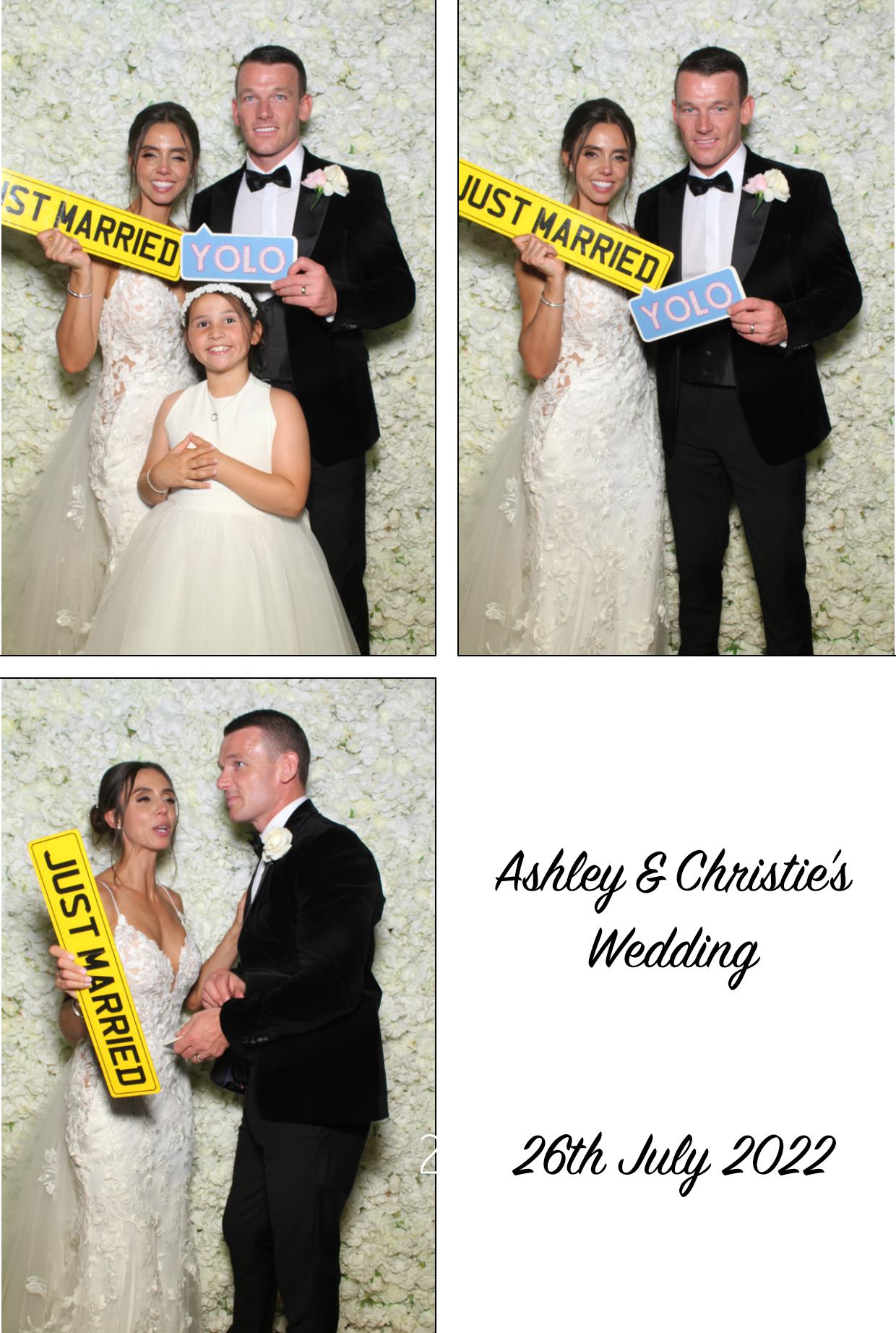 Ashley & Christie's Wedding  | View more photos from the event at gallery.boothtube.co.uk/u/BoothtubeLtd/Ashley-Christies-Wedding