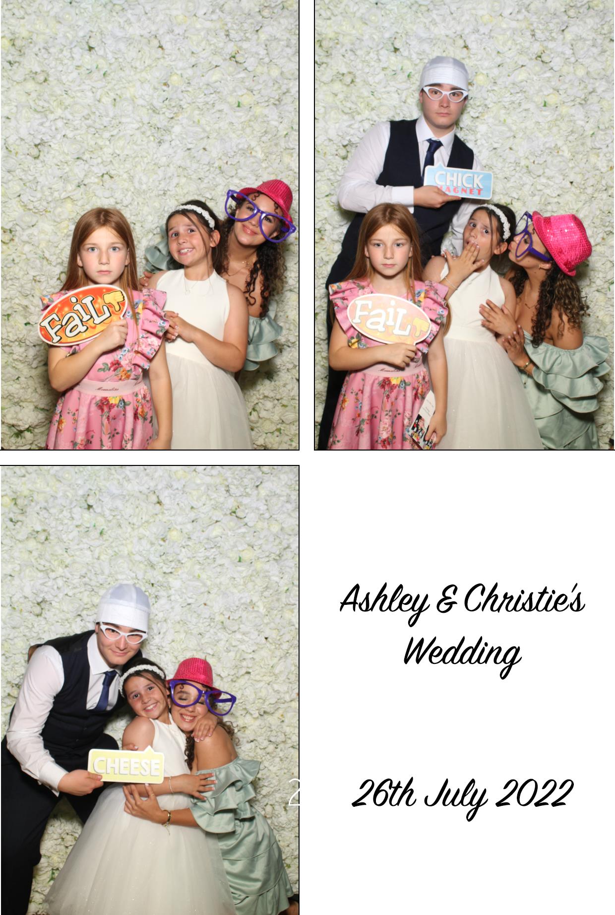 Ashley & Christie's Wedding  | View more photos from the event at gallery.boothtube.co.uk/u/BoothtubeLtd/Ashley-Christies-Wedding