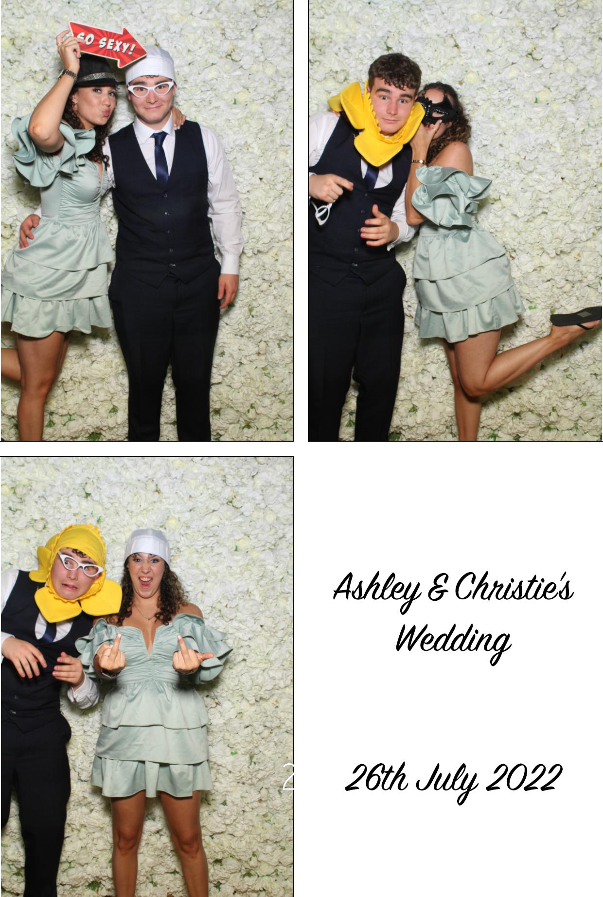 Ashley & Christie's Wedding  | View more photos from the event at gallery.boothtube.co.uk/u/BoothtubeLtd/Ashley-Christies-Wedding