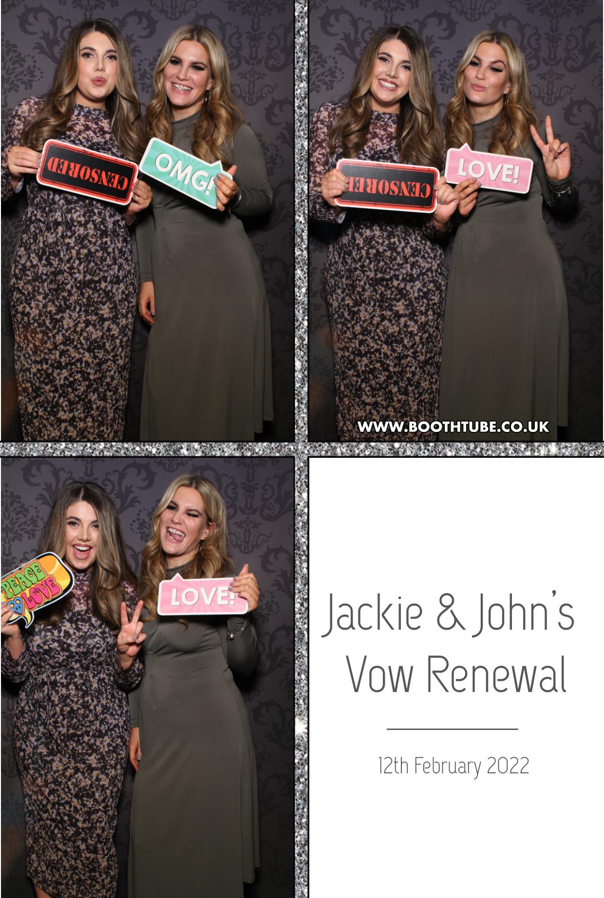 Jackie and John's Vow Renewal | View more photos from the event at gallery.boothtube.co.uk/u/BoothtubeLtd/Jackie-and-Johns-Vow-Renewal