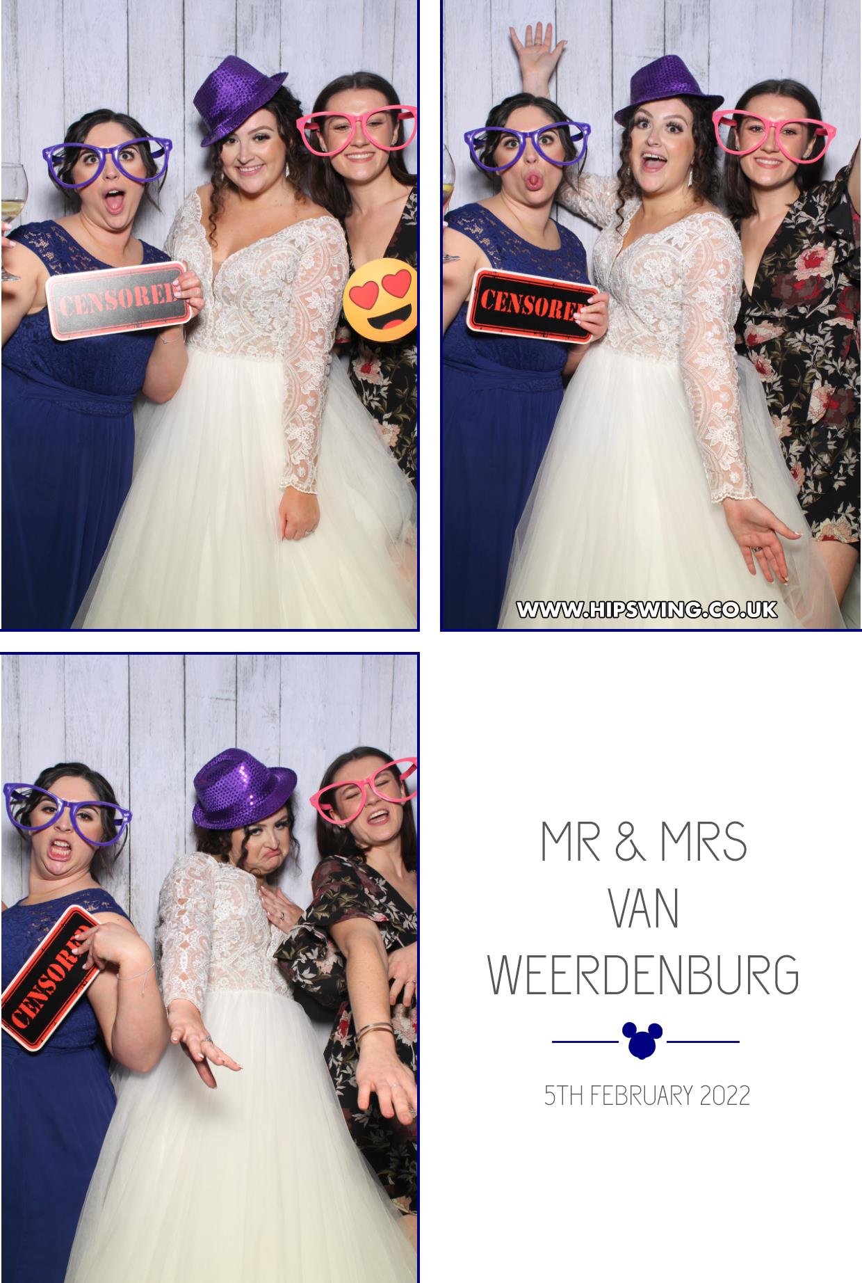 Mr & Mrs Weerdenburg | View more photos from the event at gallery.boothtube.co.uk/u/BoothtubeLtd/Mr-Mrs-Weerdenburg