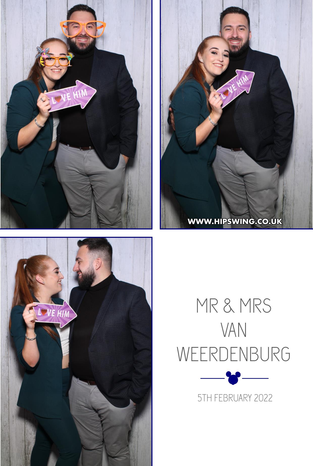Mr & Mrs Weerdenburg | View more photos from the event at gallery.boothtube.co.uk/u/BoothtubeLtd/Mr-Mrs-Weerdenburg