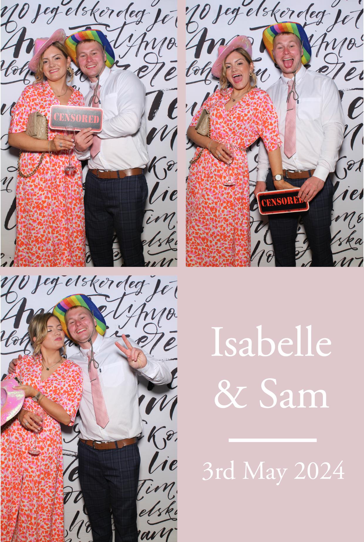 Isabelle & Sam's Wedding | View more photos from the event at gallery.boothtube.co.uk/u/BoothtubeLtd/Isabelle-Sams-Wedding