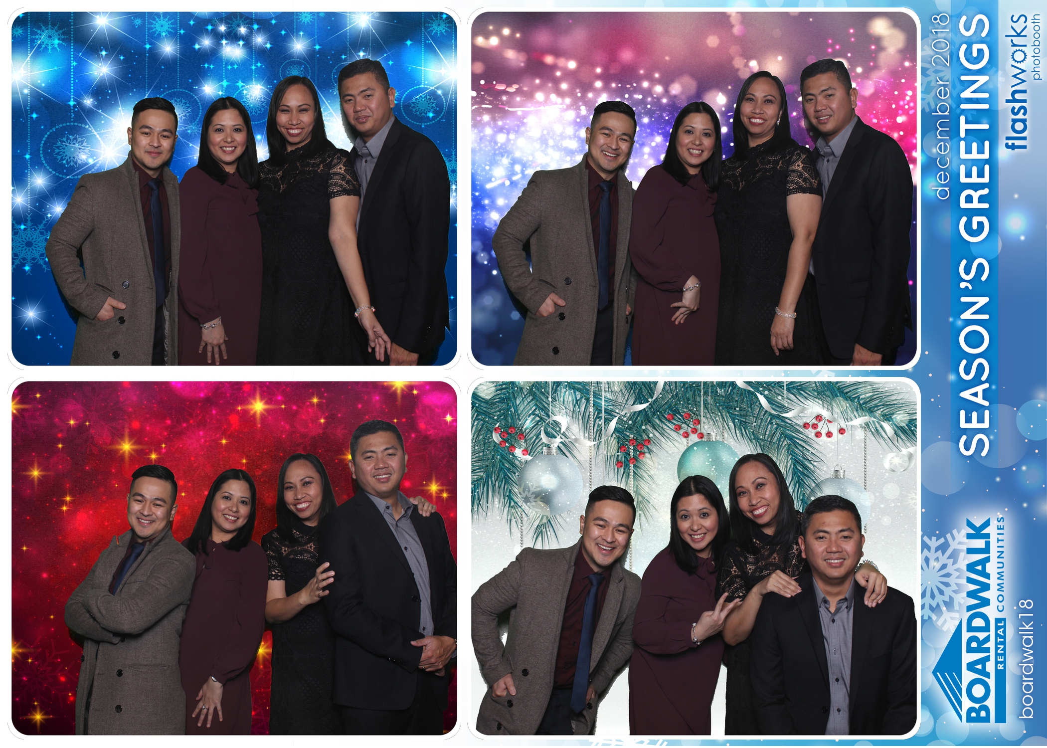 Boardwalk Rental Communities Christmas Party | View more photos from the event at gallery.flashworksphotobooth.com/u/FlashworksPhotoboothInc/Boardwalk-Rental-Communities-Christmas-Party