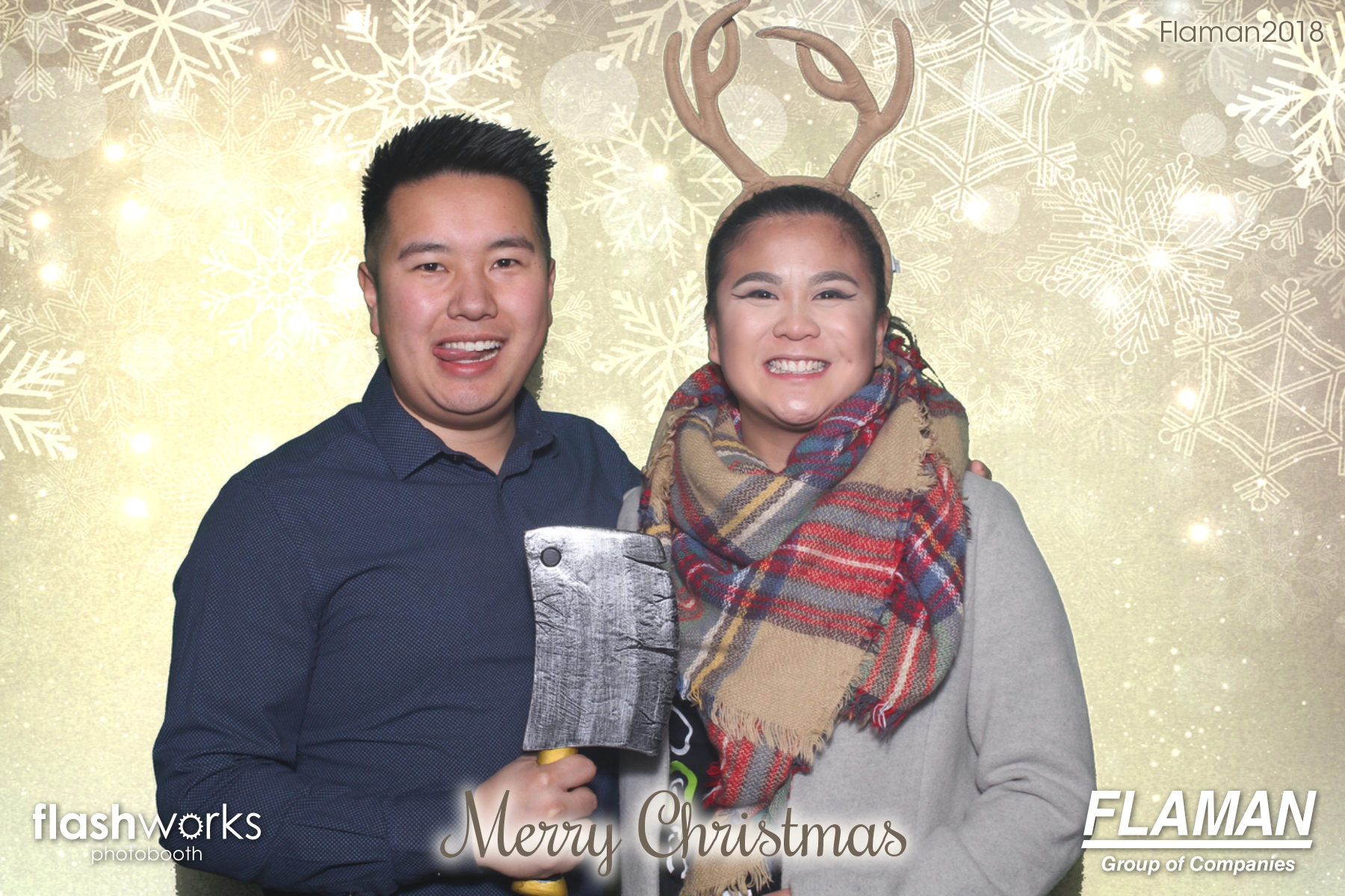 Flaman Christmas Party | View more photos from the event at gallery.flashworksphotobooth.com/u/FlashworksPhotoboothInc/Flaman-Christmas-Party