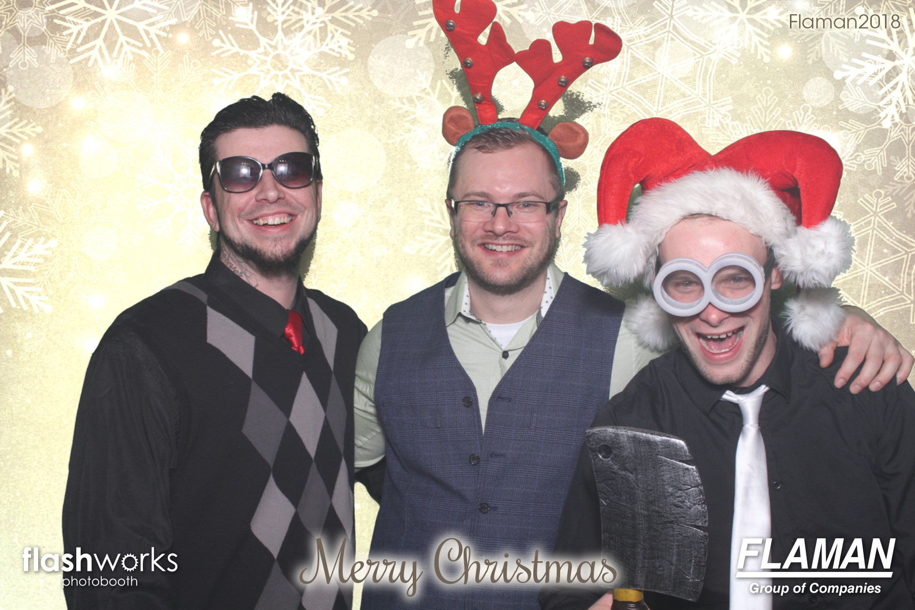Flaman Christmas Party | View more photos from the event at gallery.flashworksphotobooth.com/u/FlashworksPhotoboothInc/Flaman-Christmas-Party