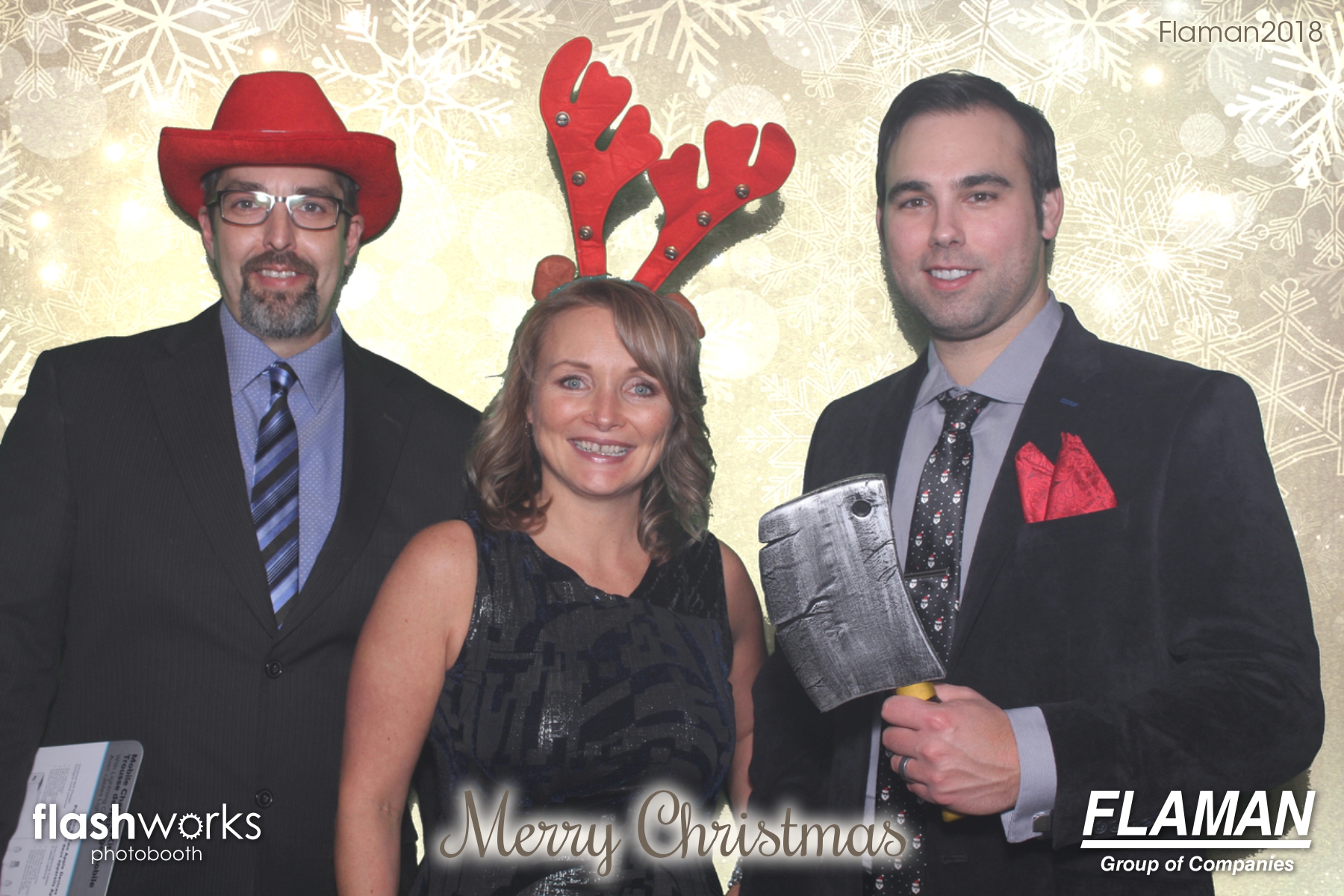 Flaman Christmas Party | View more photos from the event at gallery.flashworksphotobooth.com/u/FlashworksPhotoboothInc/Flaman-Christmas-Party