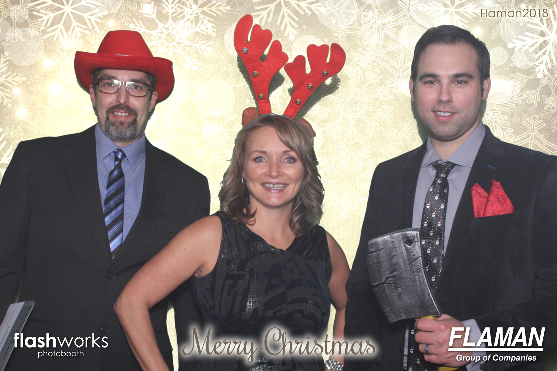Flaman Christmas Party | View more photos from the event at gallery.flashworksphotobooth.com/u/FlashworksPhotoboothInc/Flaman-Christmas-Party