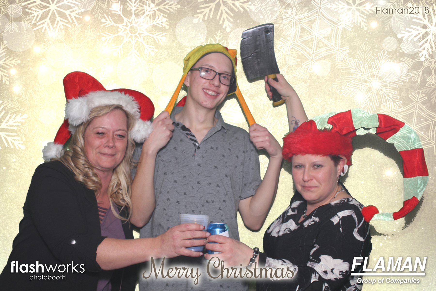 Flaman Christmas Party | View more photos from the event at gallery.flashworksphotobooth.com/u/FlashworksPhotoboothInc/Flaman-Christmas-Party