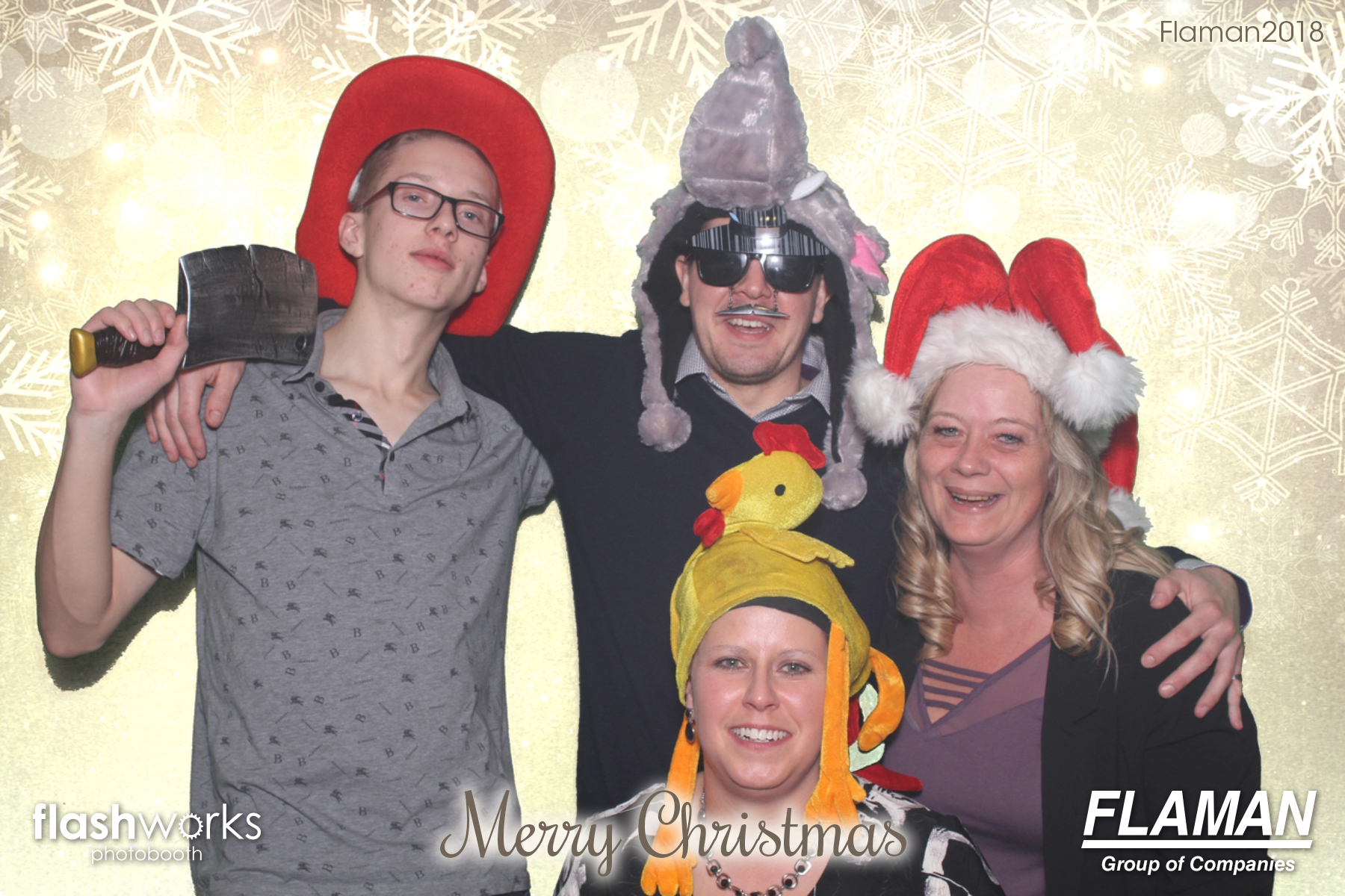 Flaman Christmas Party | View more photos from the event at gallery.flashworksphotobooth.com/u/FlashworksPhotoboothInc/Flaman-Christmas-Party