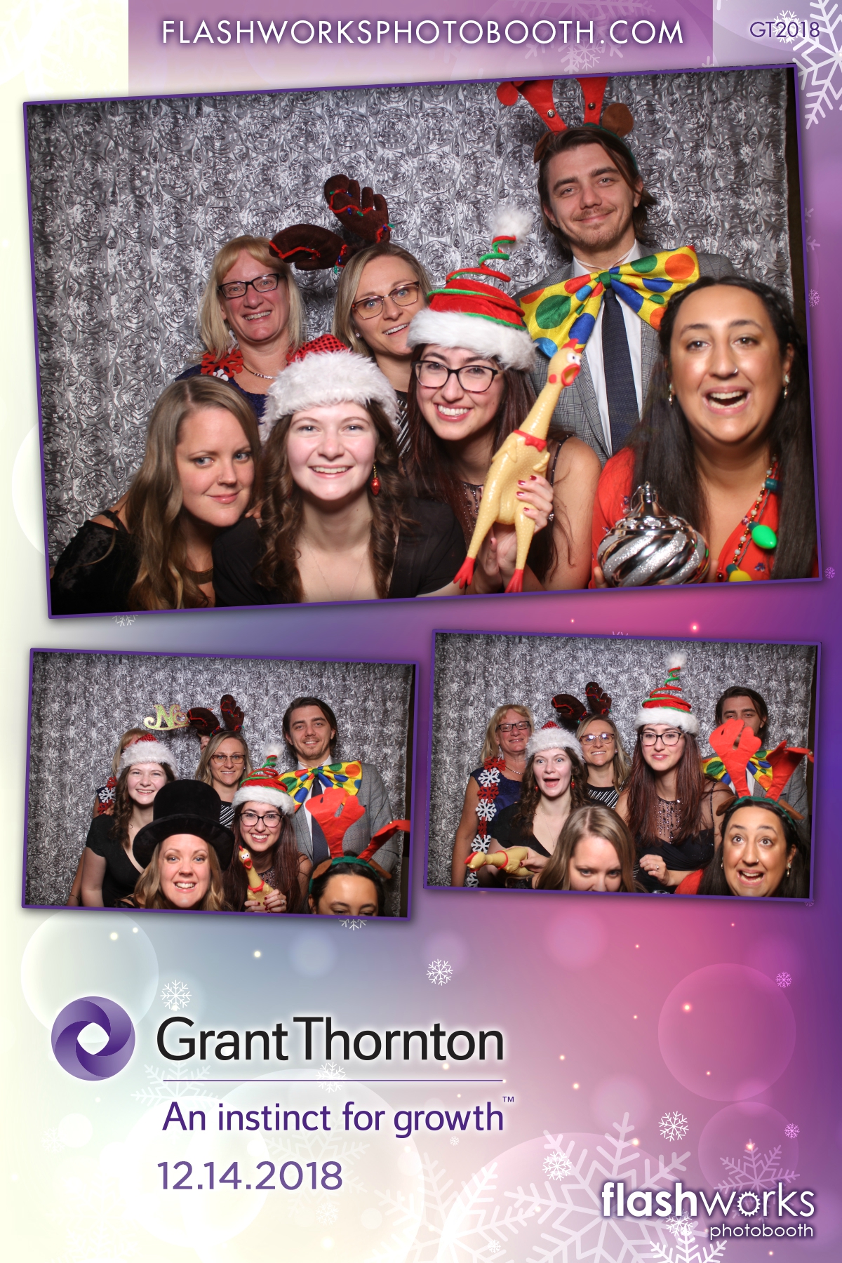 Grant Thornton Christmas Party | View more photos from the event at gallery.flashworksphotobooth.com/u/FlashworksPhotoboothInc/Grant-Thornton-Christmas-Party