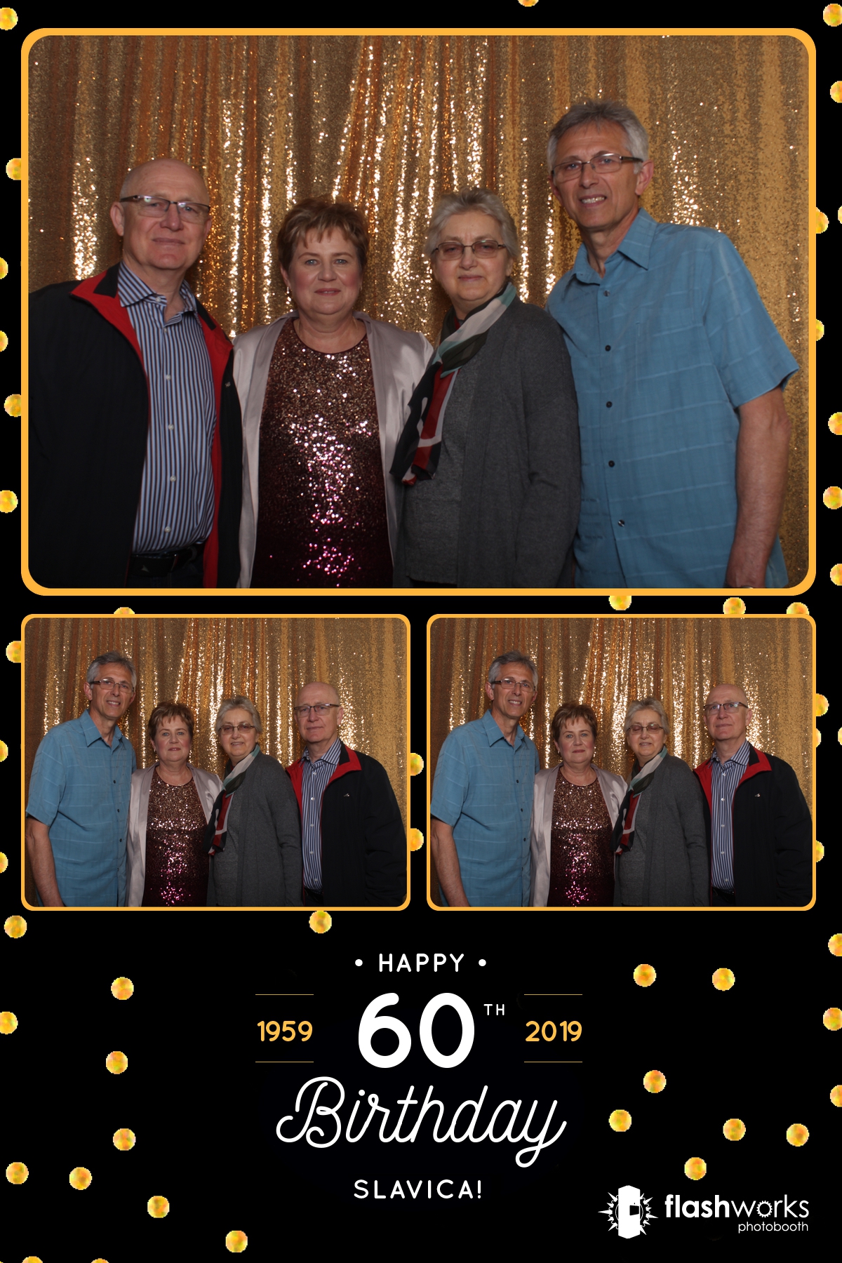 Slavica's 60th Birthday | View more photos from the event at gallery.flashworksphotobooth.com/u/FlashworksPhotoboothInc/Slavicas-60th-Birthday