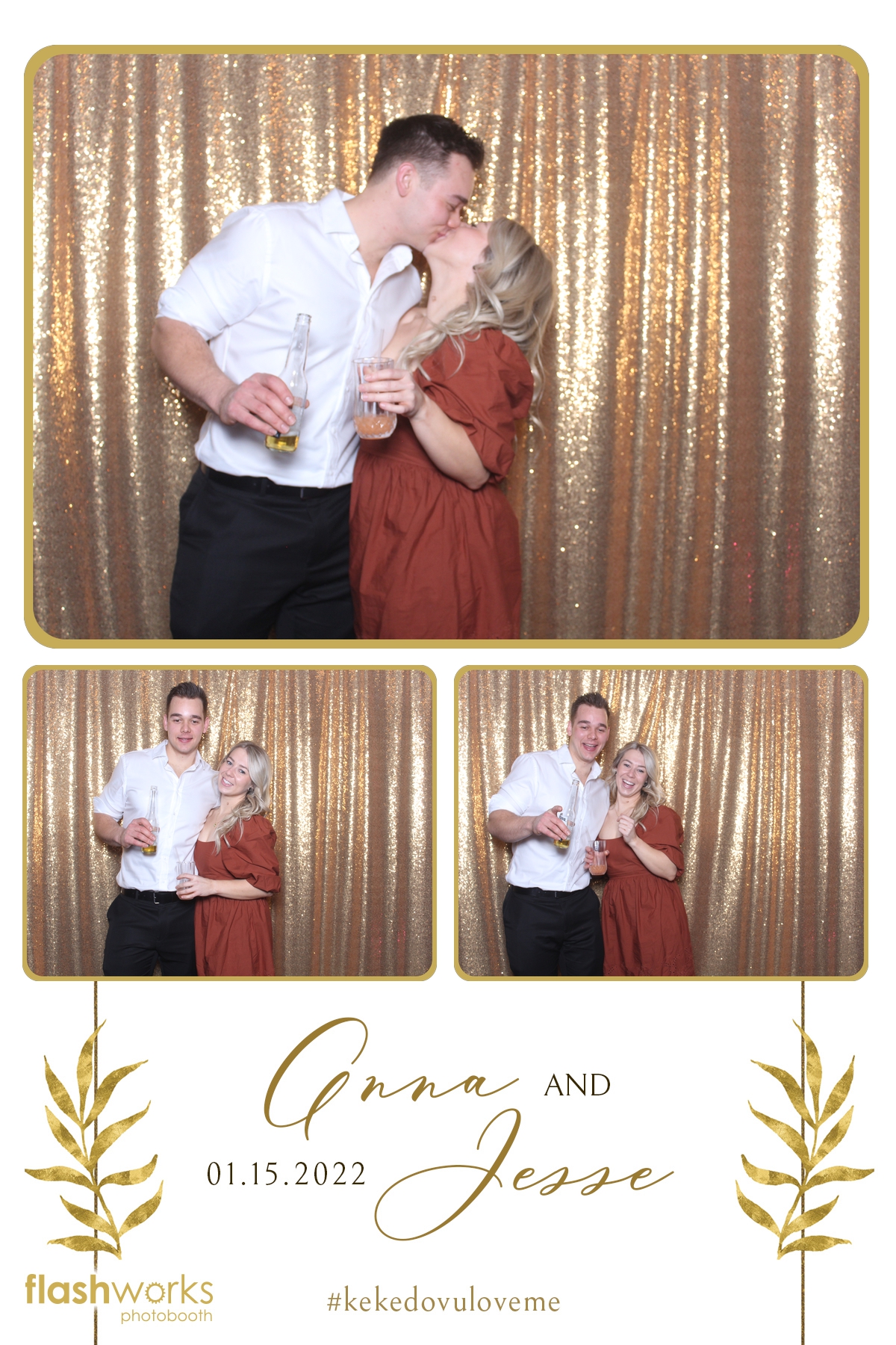 Anna & Jesse's Wedding | View more photos from the event at gallery.flashworksphotobooth.com/u/FlashworksPhotoboothInc/Anna-Jesses-Wedding