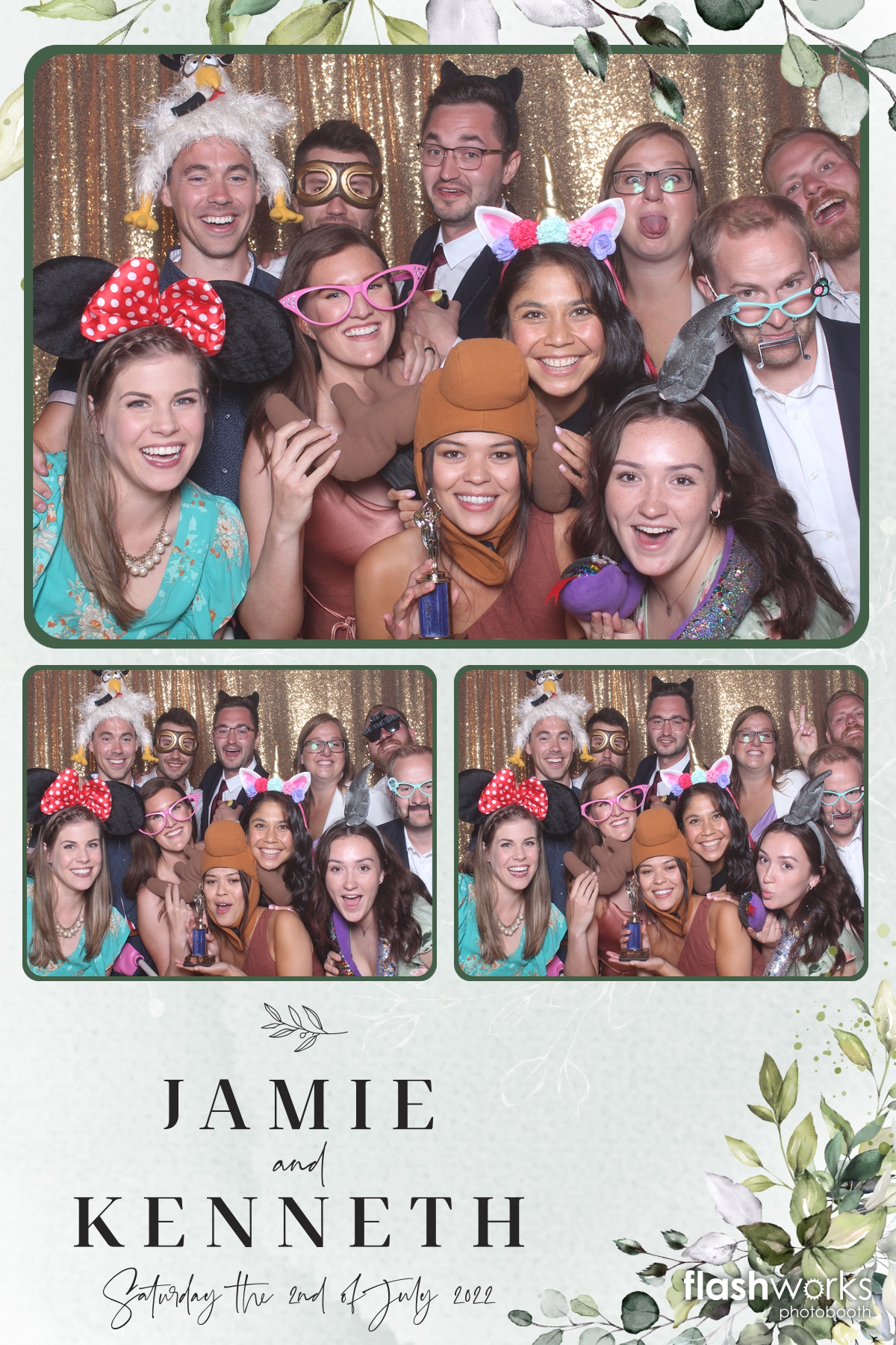 Jamie and Kenny's Wedding | View more photos from the event at gallery.flashworksphotobooth.com/u/FlashworksPhotoboothInc/Jamie-and-Kennys-Wedding