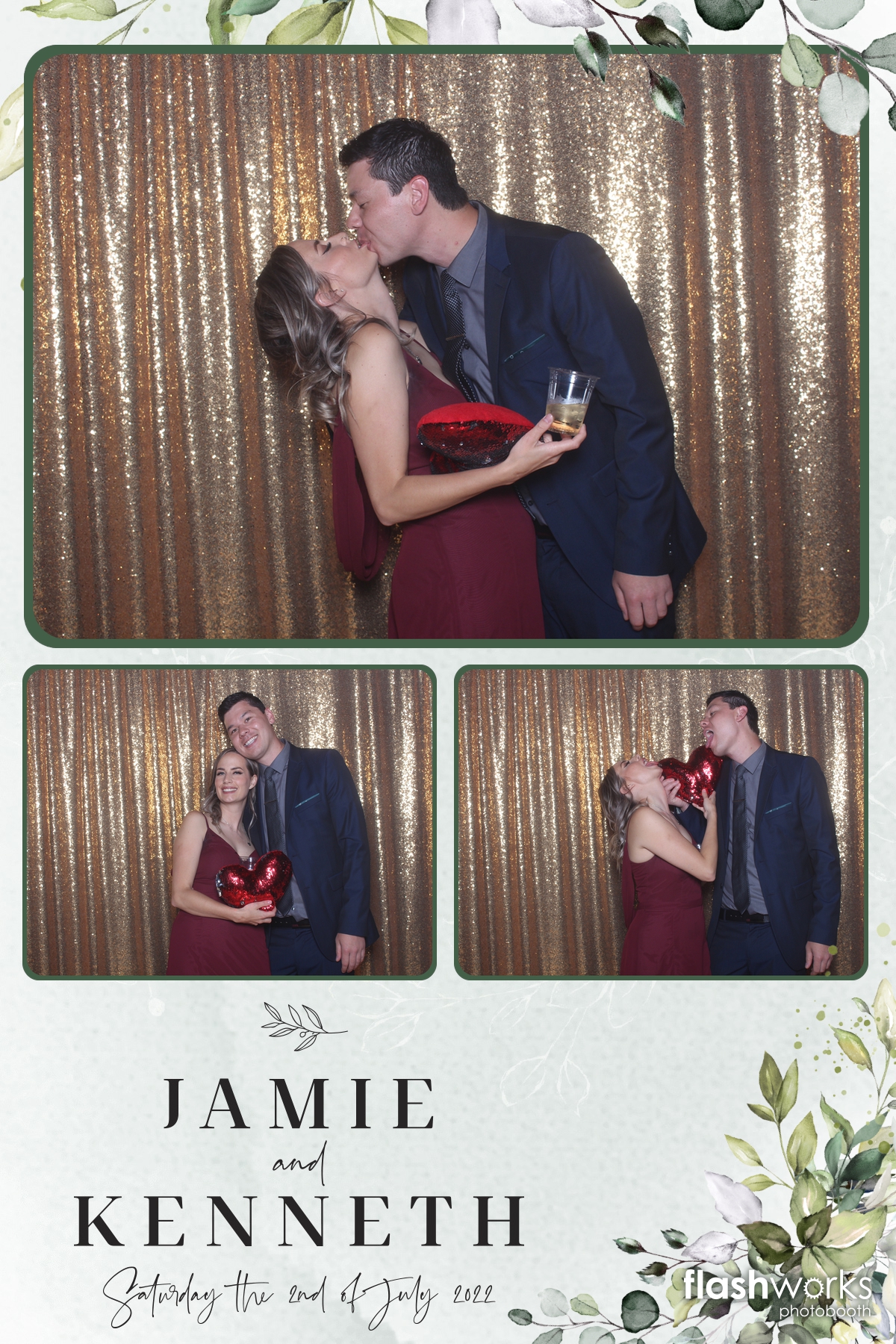 Jamie and Kenny's Wedding | View more photos from the event at gallery.flashworksphotobooth.com/u/FlashworksPhotoboothInc/Jamie-and-Kennys-Wedding