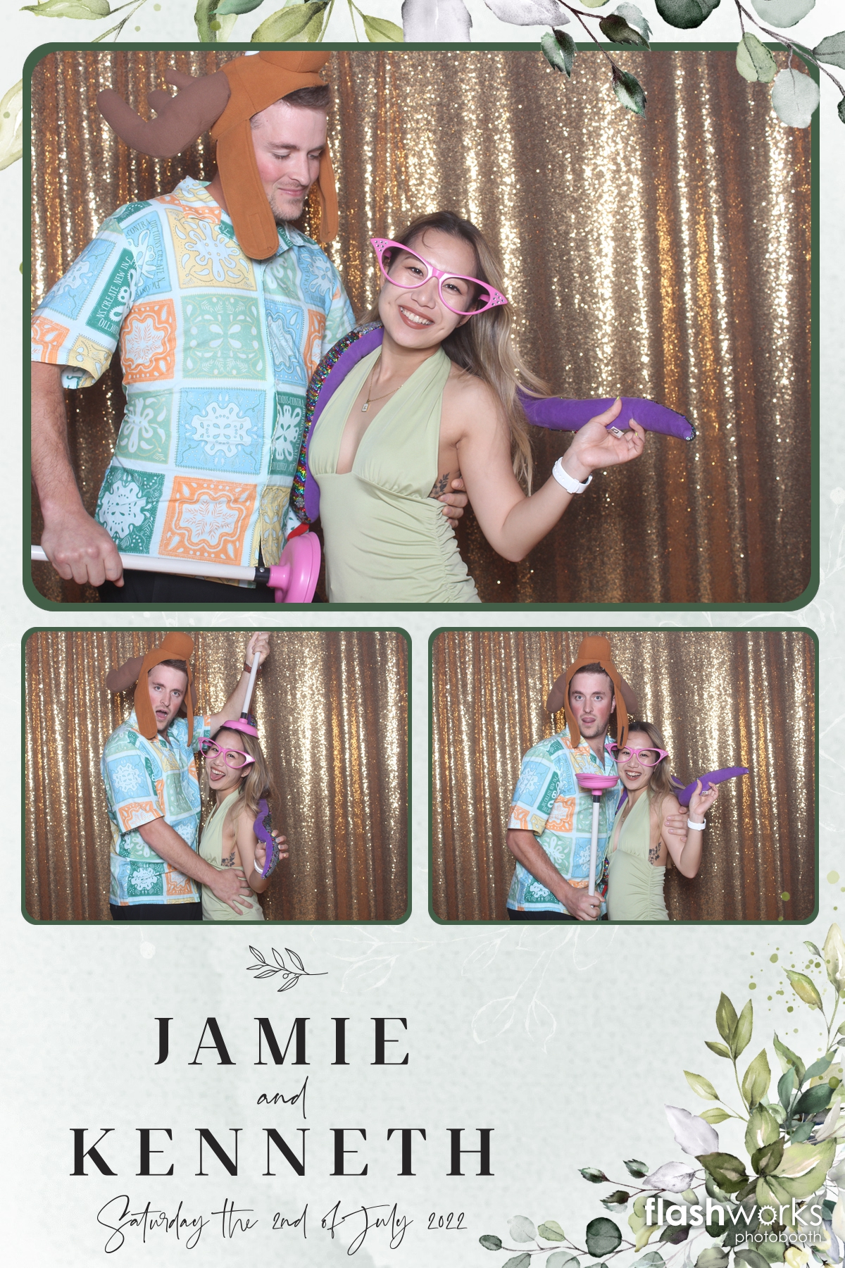 Jamie and Kenny's Wedding | View more photos from the event at gallery.flashworksphotobooth.com/u/FlashworksPhotoboothInc/Jamie-and-Kennys-Wedding