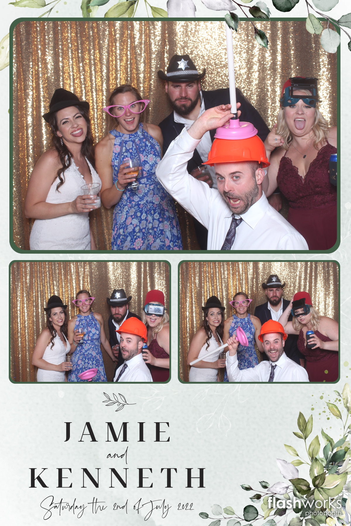 Jamie and Kenny's Wedding | View more photos from the event at gallery.flashworksphotobooth.com/u/FlashworksPhotoboothInc/Jamie-and-Kennys-Wedding