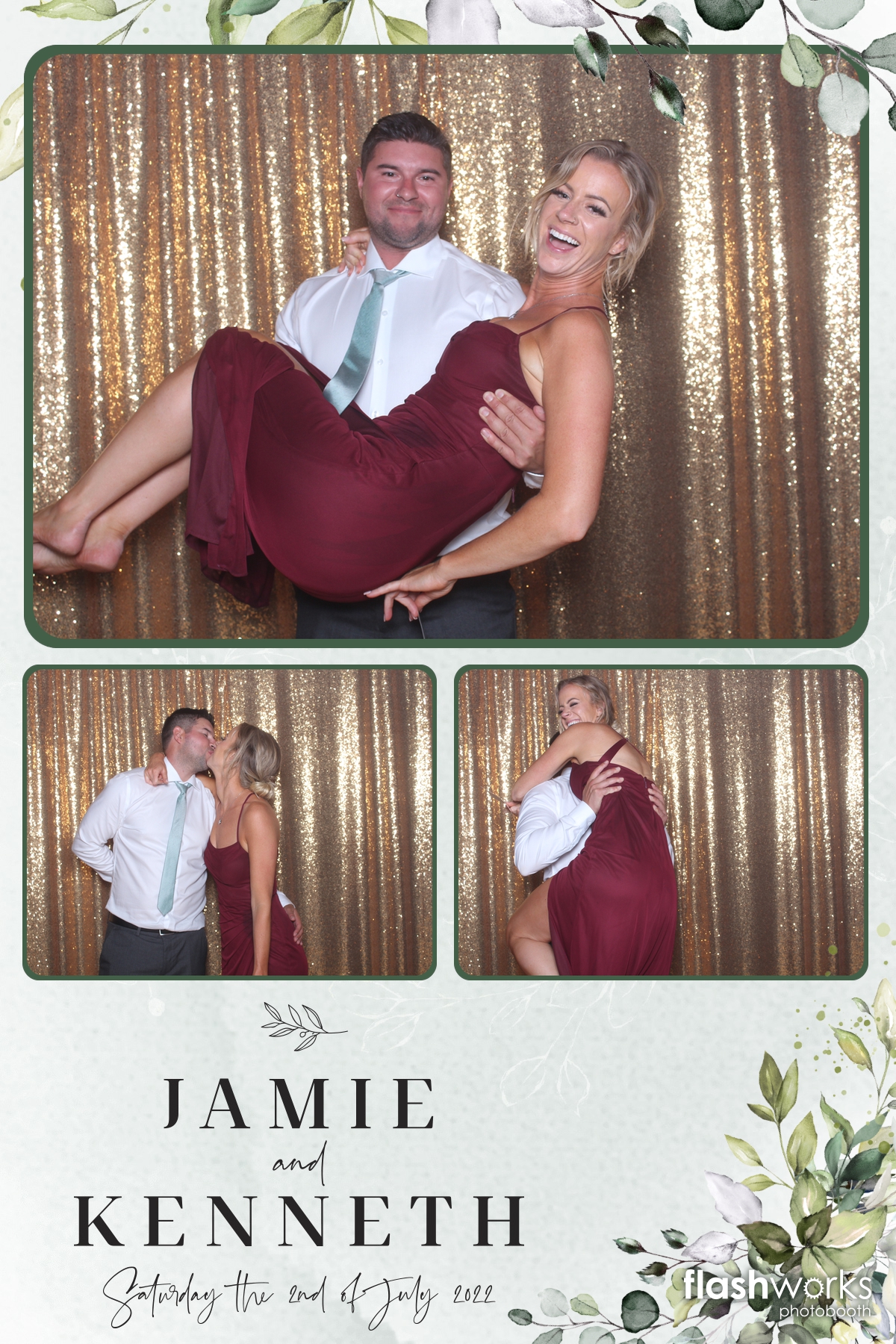 Jamie and Kenny's Wedding | View more photos from the event at gallery.flashworksphotobooth.com/u/FlashworksPhotoboothInc/Jamie-and-Kennys-Wedding