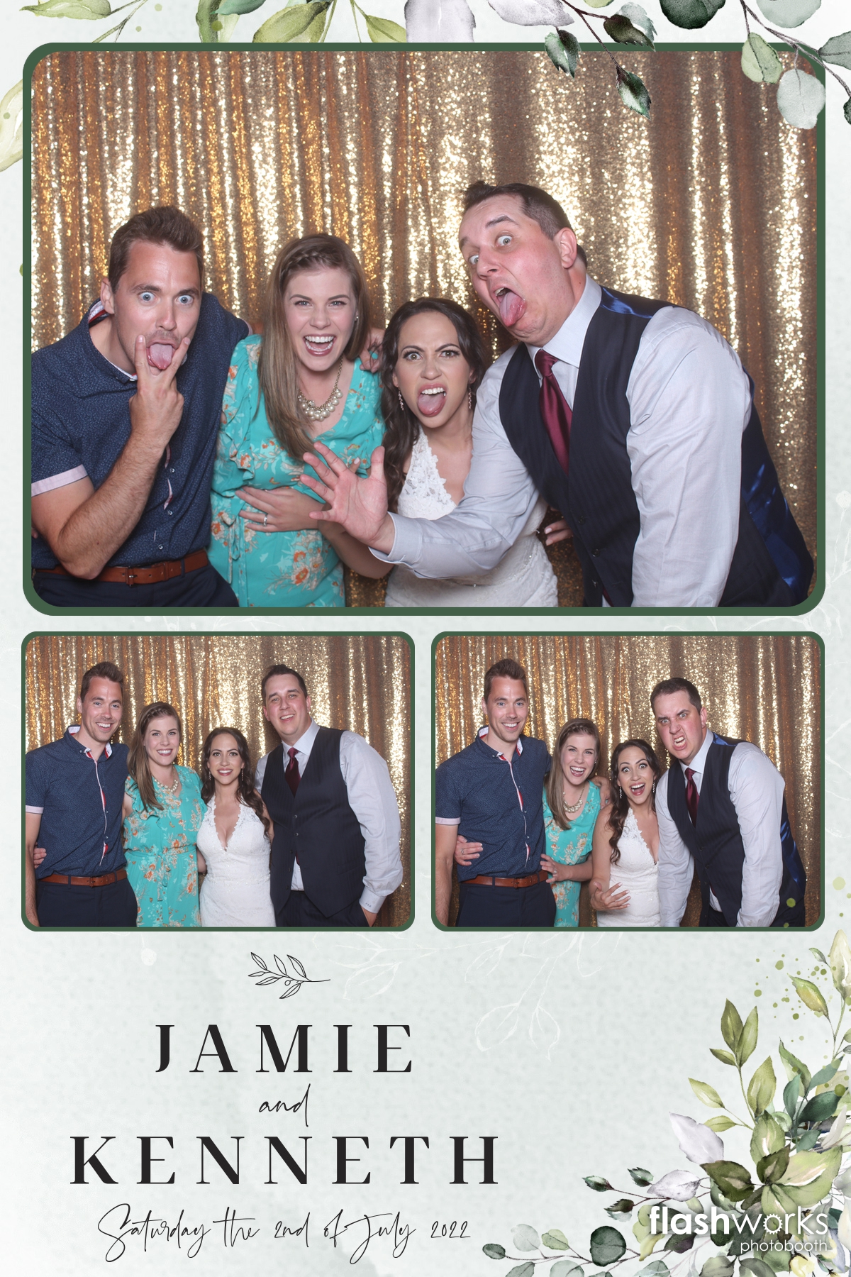Jamie and Kenny's Wedding | View more photos from the event at gallery.flashworksphotobooth.com/u/FlashworksPhotoboothInc/Jamie-and-Kennys-Wedding