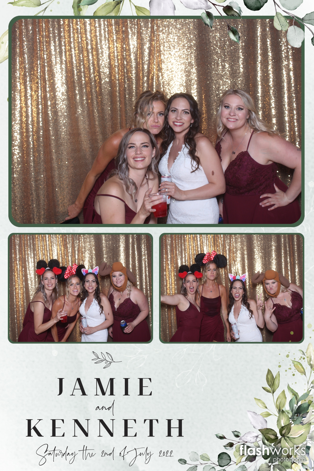 Jamie and Kenny's Wedding | View more photos from the event at gallery.flashworksphotobooth.com/u/FlashworksPhotoboothInc/Jamie-and-Kennys-Wedding