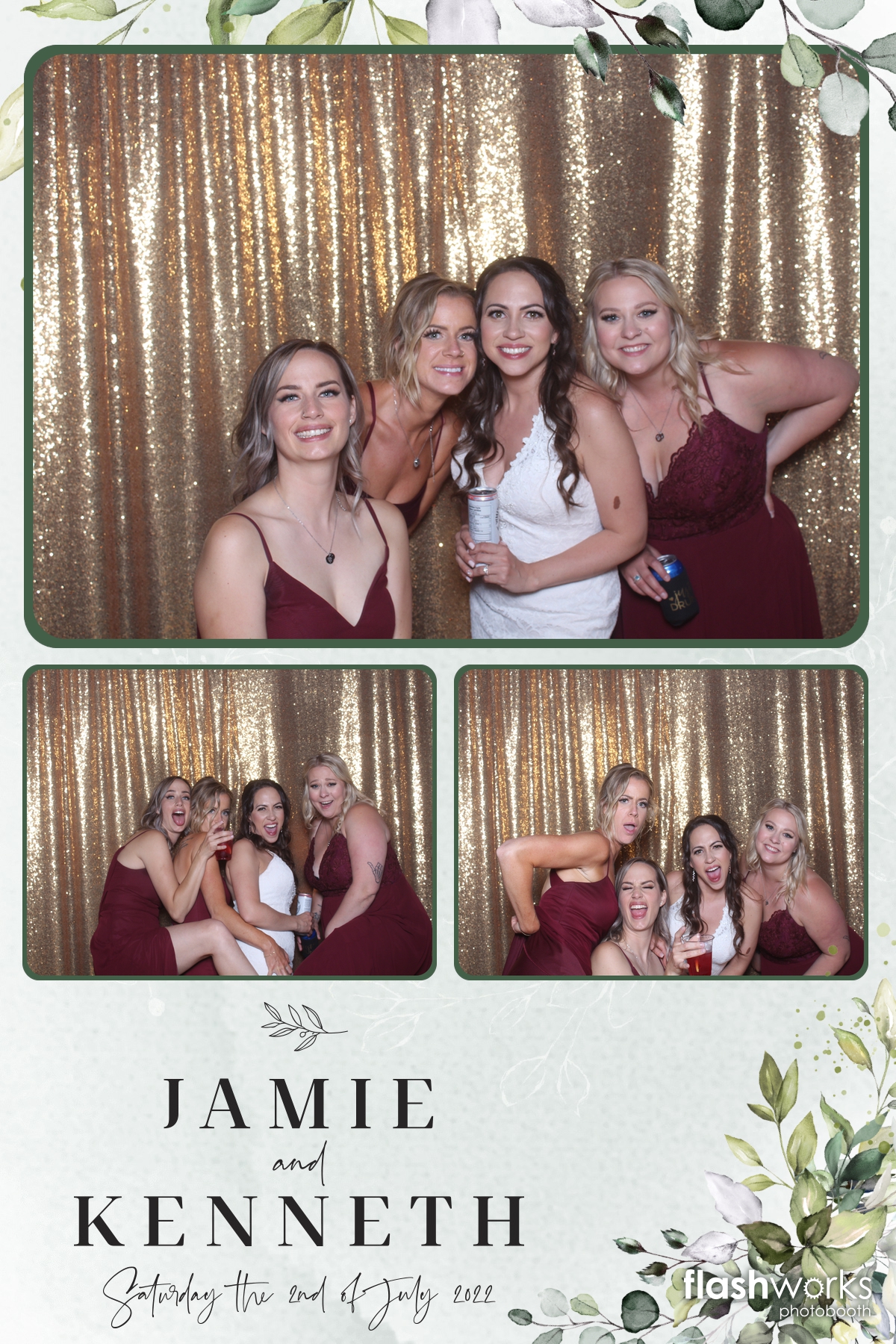 Jamie and Kenny's Wedding | View more photos from the event at gallery.flashworksphotobooth.com/u/FlashworksPhotoboothInc/Jamie-and-Kennys-Wedding