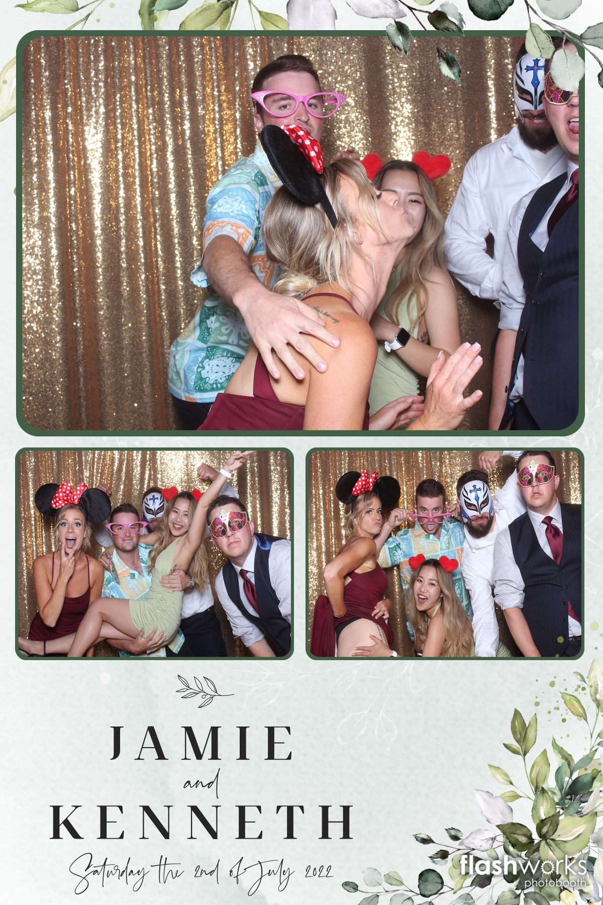 Jamie and Kenny's Wedding | View more photos from the event at gallery.flashworksphotobooth.com/u/FlashworksPhotoboothInc/Jamie-and-Kennys-Wedding