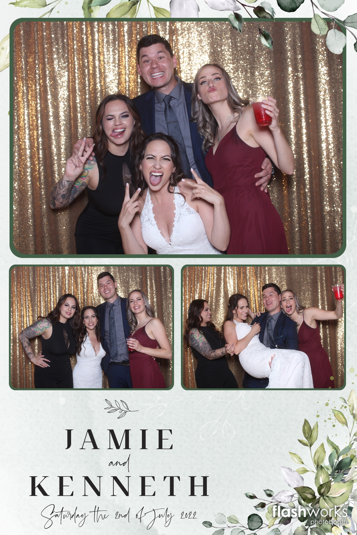 Jamie and Kenny's Wedding | View more photos from the event at gallery.flashworksphotobooth.com/u/FlashworksPhotoboothInc/Jamie-and-Kennys-Wedding