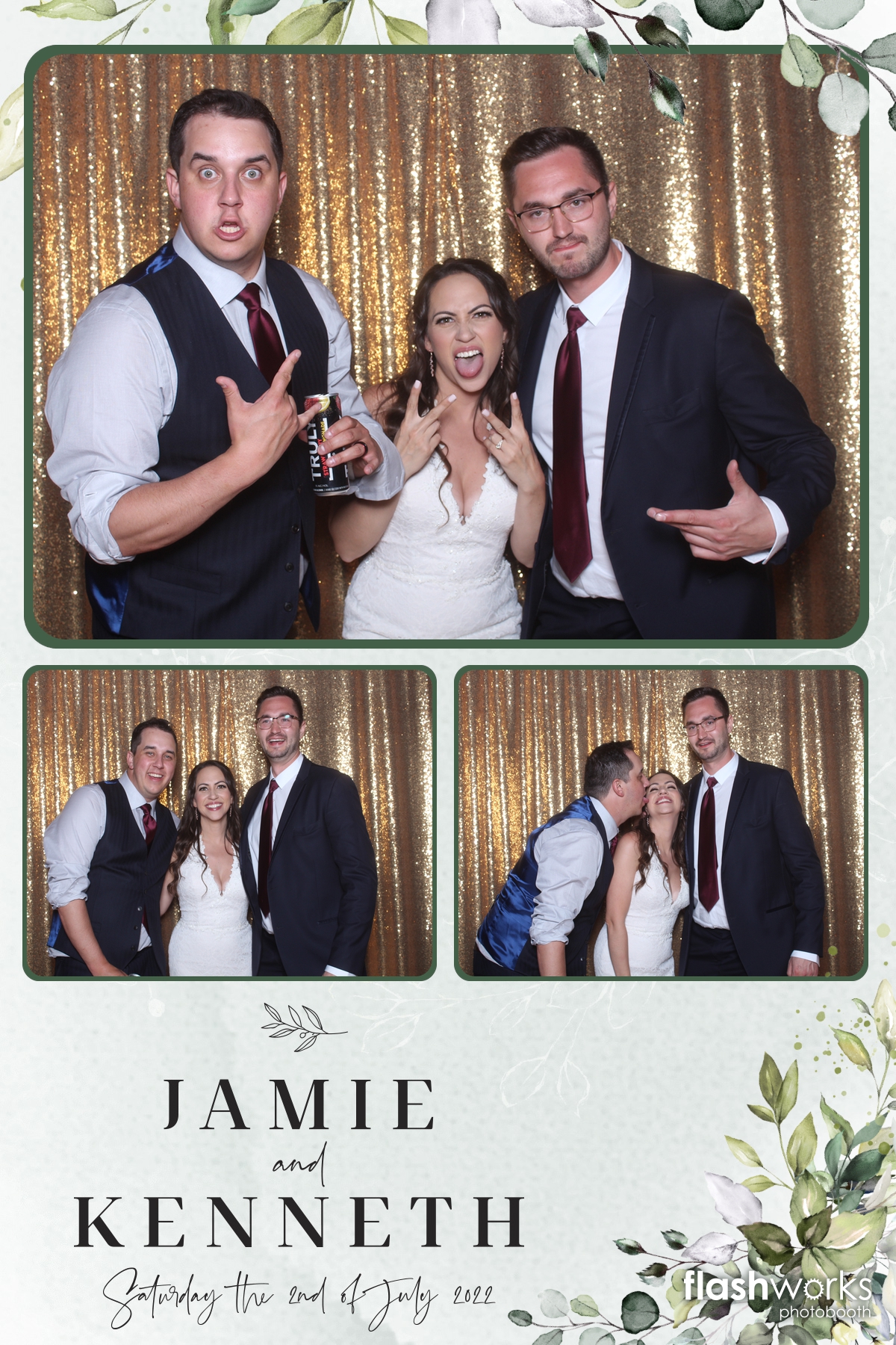 Jamie and Kenny's Wedding | View more photos from the event at gallery.flashworksphotobooth.com/u/FlashworksPhotoboothInc/Jamie-and-Kennys-Wedding