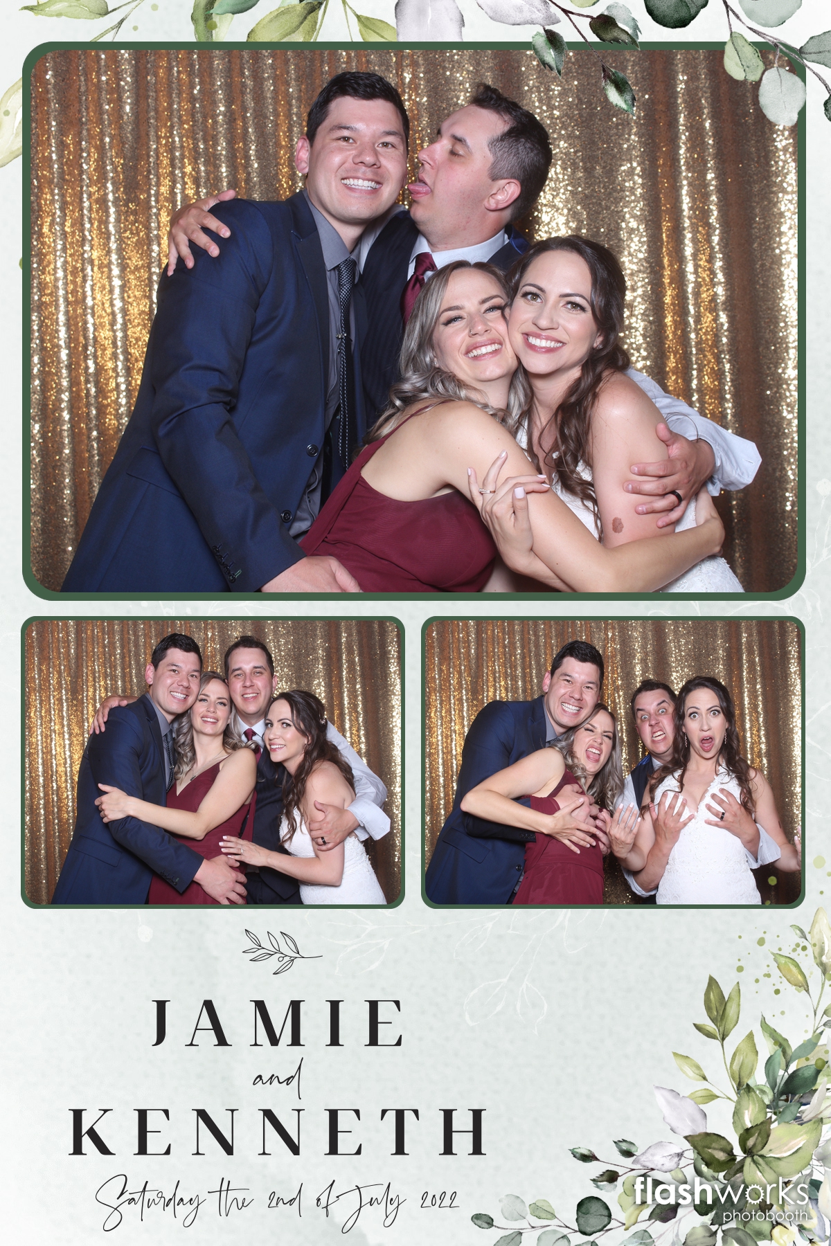 Jamie and Kenny's Wedding | View more photos from the event at gallery.flashworksphotobooth.com/u/FlashworksPhotoboothInc/Jamie-and-Kennys-Wedding