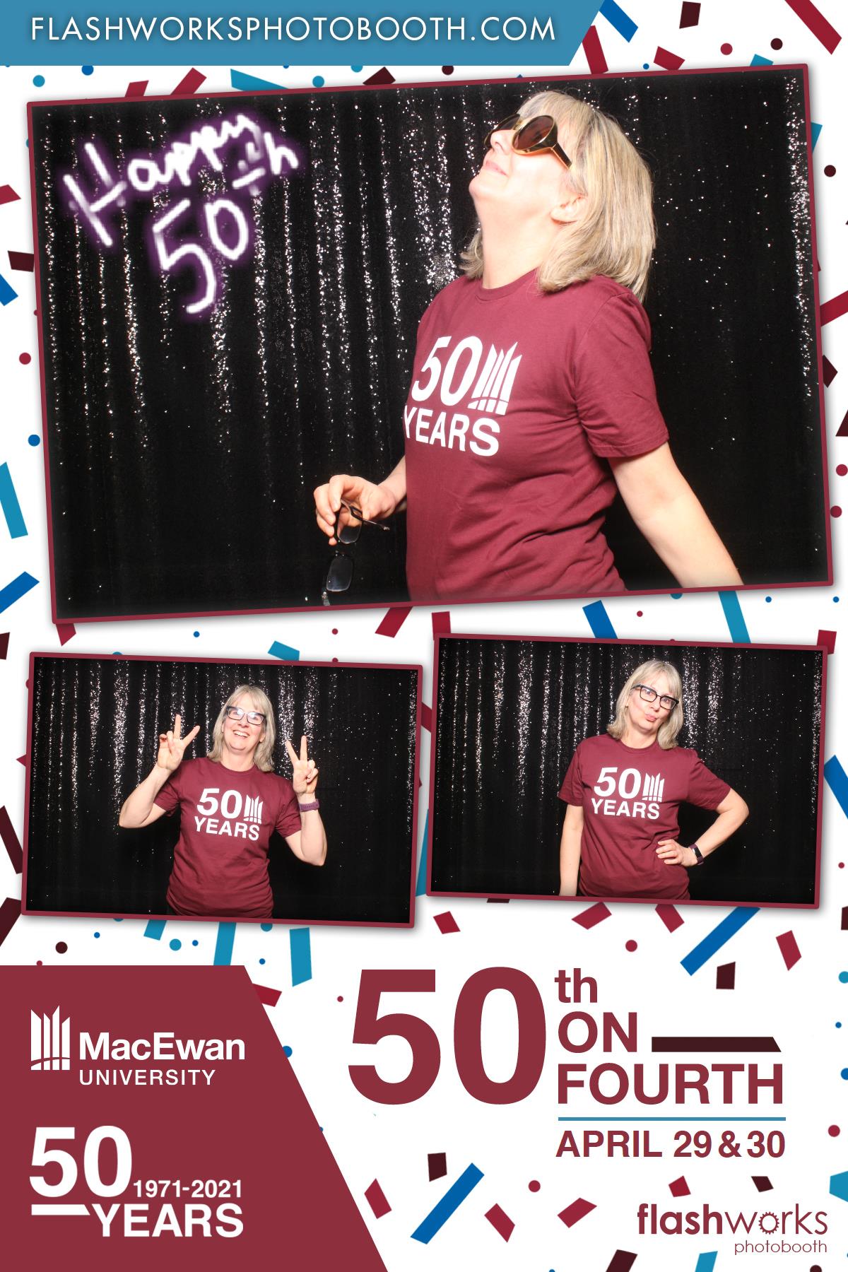 MacEwan 50th Anniversary - Studio 71 - April 29 | View more photos from the event at gallery.flashworksphotobooth.com/u/FlashworksPhotoboothInc/MacEwan-50th-Anniversary-Studio-71-April-29
